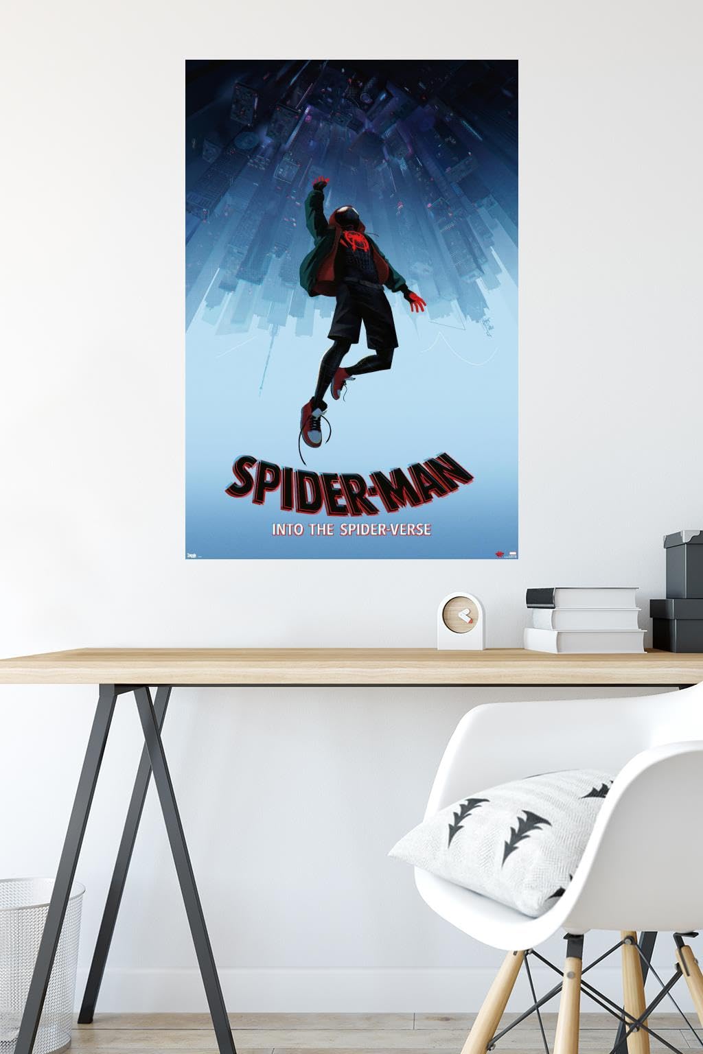 Trends International Marvel Spider-Man - Into The Spider-Verse - Falling Wall Poster, 22.375'' X 34'', Unframed Version