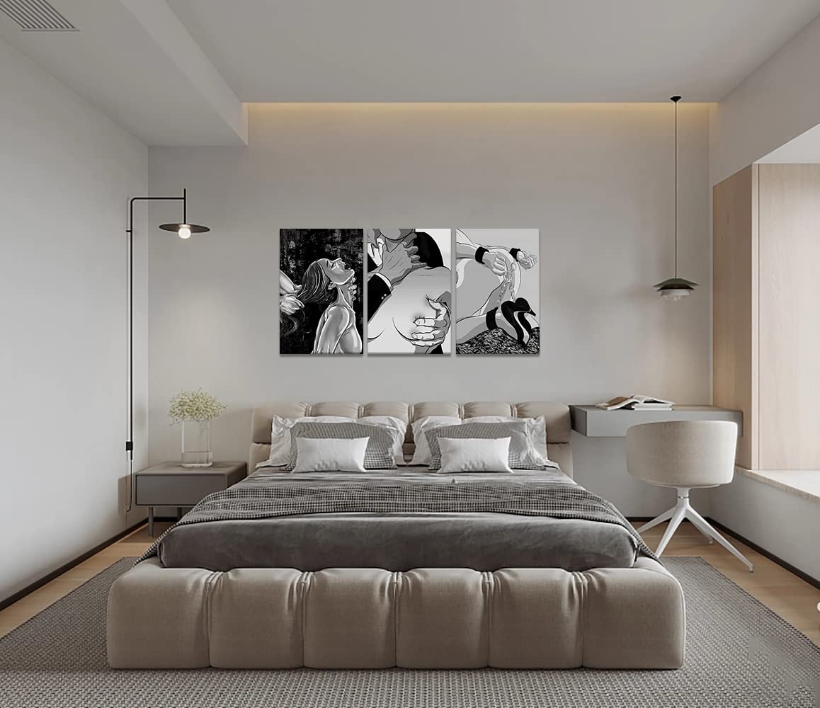 Abstract Woman Canvas Wall Art Women And Man Painting Print On Canvas Body Abstract Lover Body Wall Art Canvas Prints Woman Post