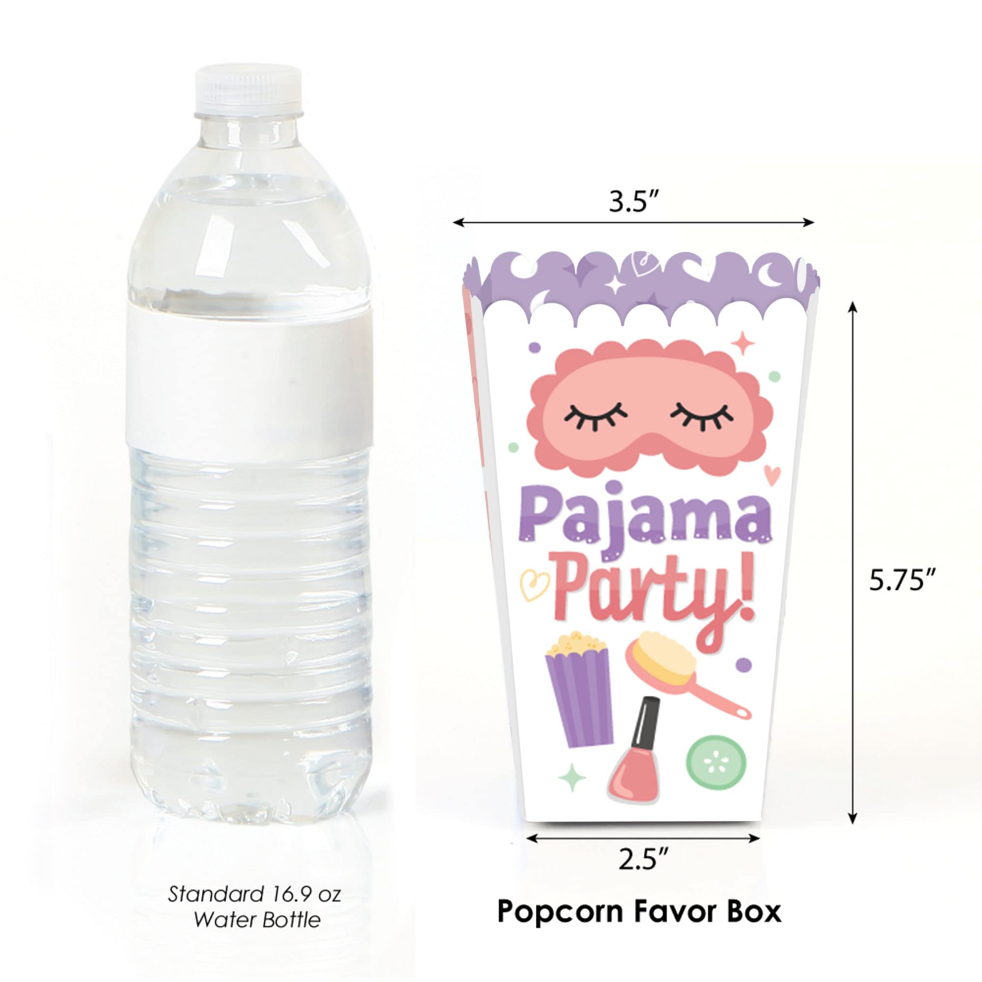 Big Dot Of Happiness Pajama Slumber Party - Sleepover Favor Boxes