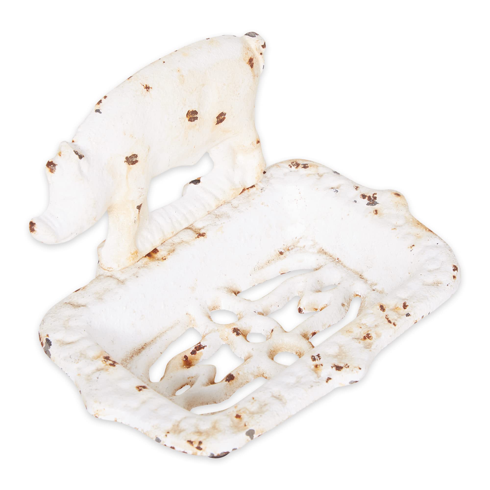 Accent Plus Pig Cast Iron Soap Dish 5.7L X 4.33W X 3.7H