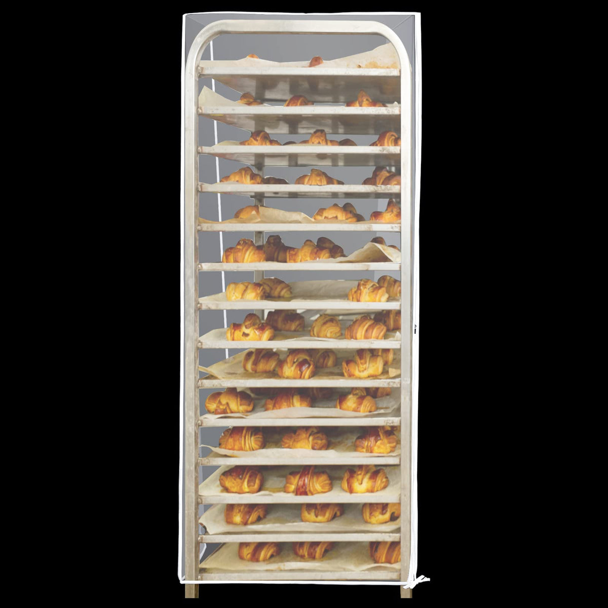 Bun Pan Rack Cover Bakers Rack Cover 20 Tier Sheet Pan Rack Cover For Home Kitchen Restaurant Bakery 28'' L X 23'' W X 61'' H, C