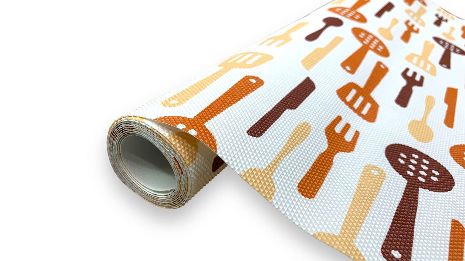 CasaNest Pvc WardrobeS Shelf Mat,Kitchen Shelf Mat/Drawer Mat1.5 Mtr Roll Multi(4) (Orangespoon)