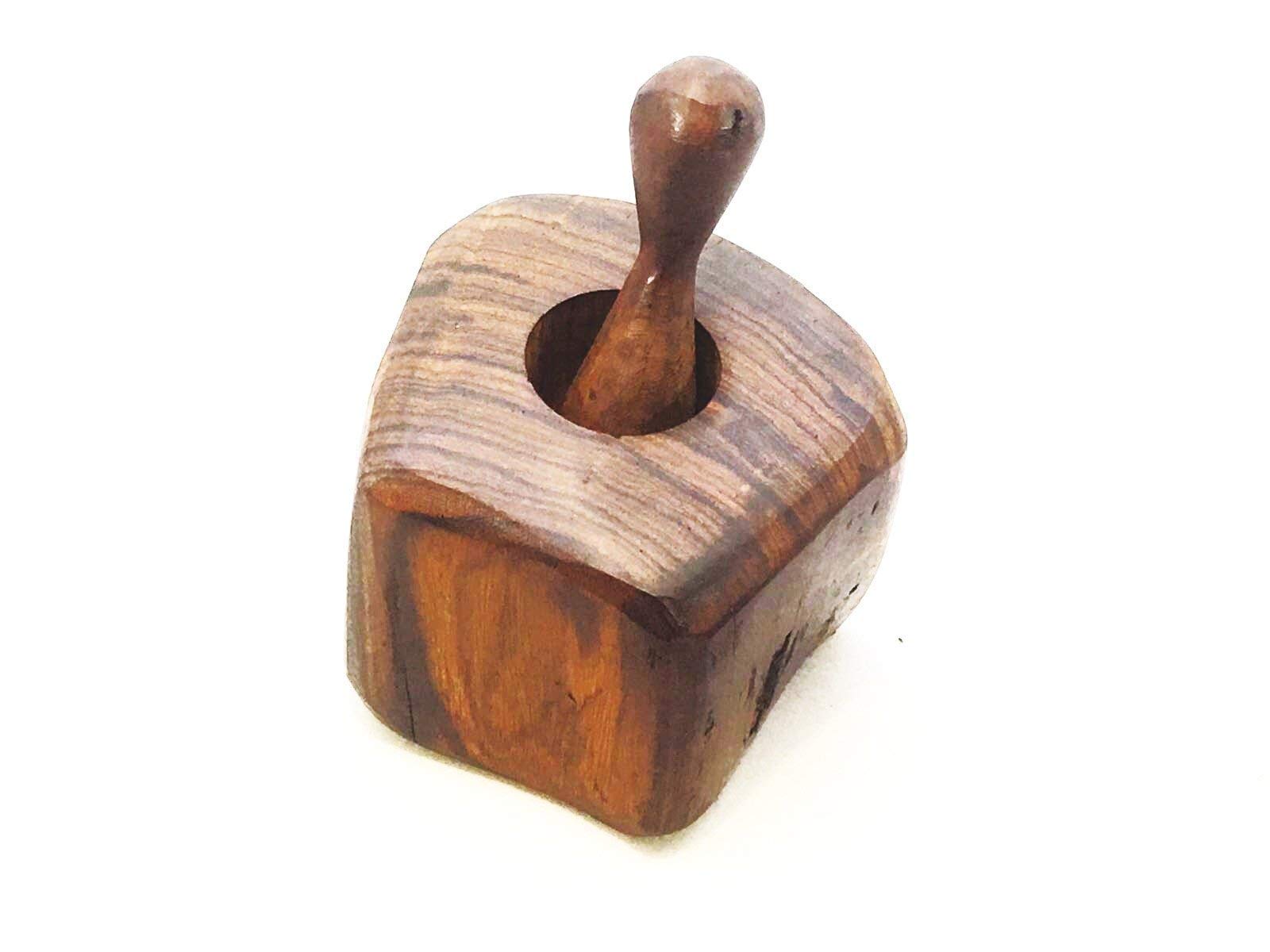 Iecap Llc Wood Pepper Grinder - Kitchen Ironwood Wooden Mill, Size: Length - 4 Inches, Width - 3.5 Inches, Height - 4.5 Inches.