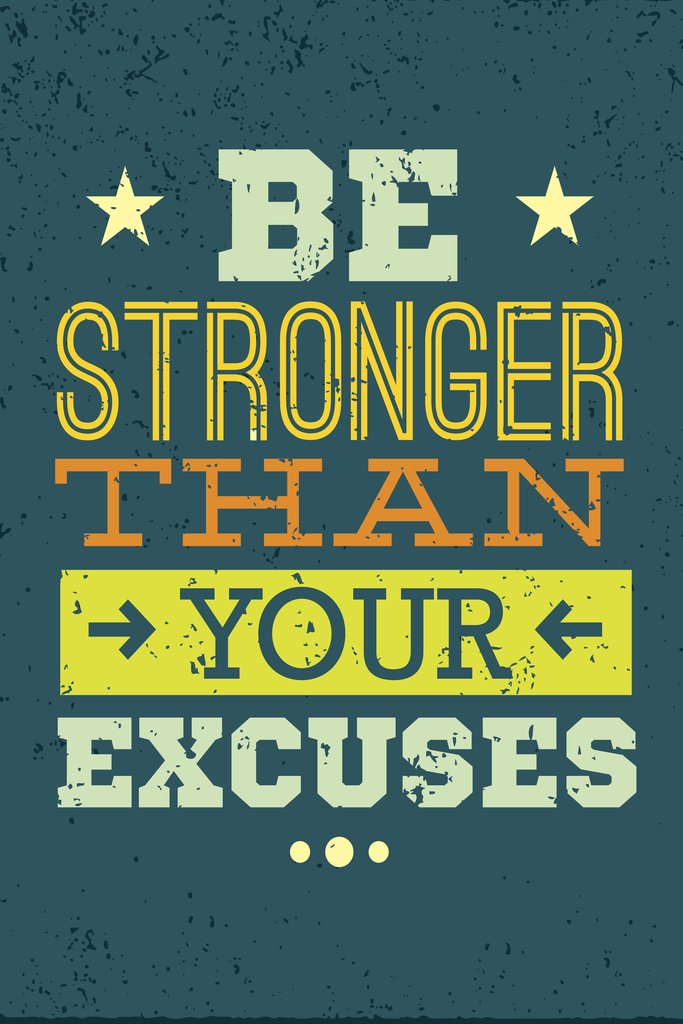 Workout Posters For Home Gym Be Stronger Than Your Excuses Motivational Quote Motivational Quote Cool Wall Decor Art Print Poste
