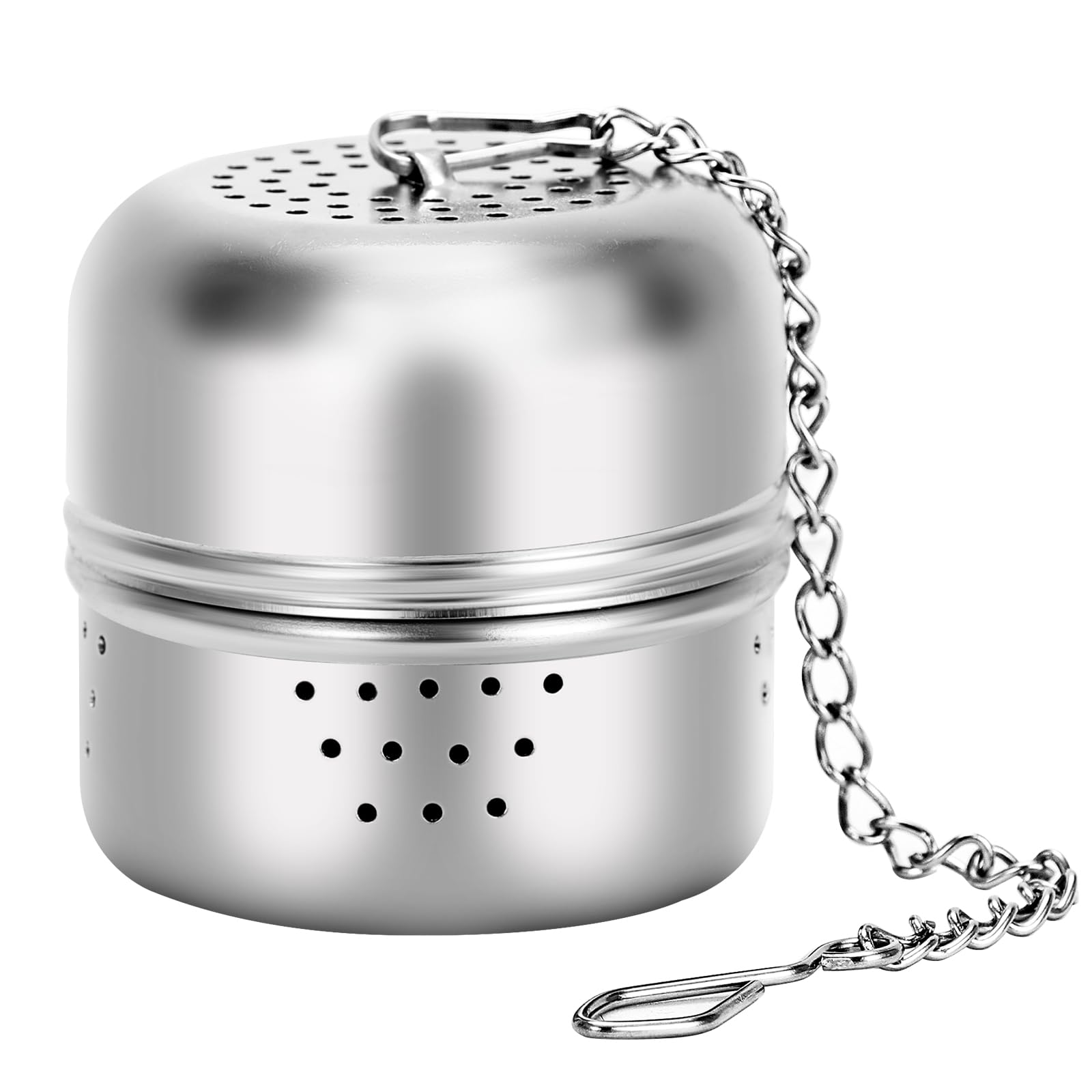 Leden Tea Ball Tea Infuser For Loose Tea, Stainless Steel Tea Strainer With Chain Hook, Tea Steeper For Mug, Tea Cup