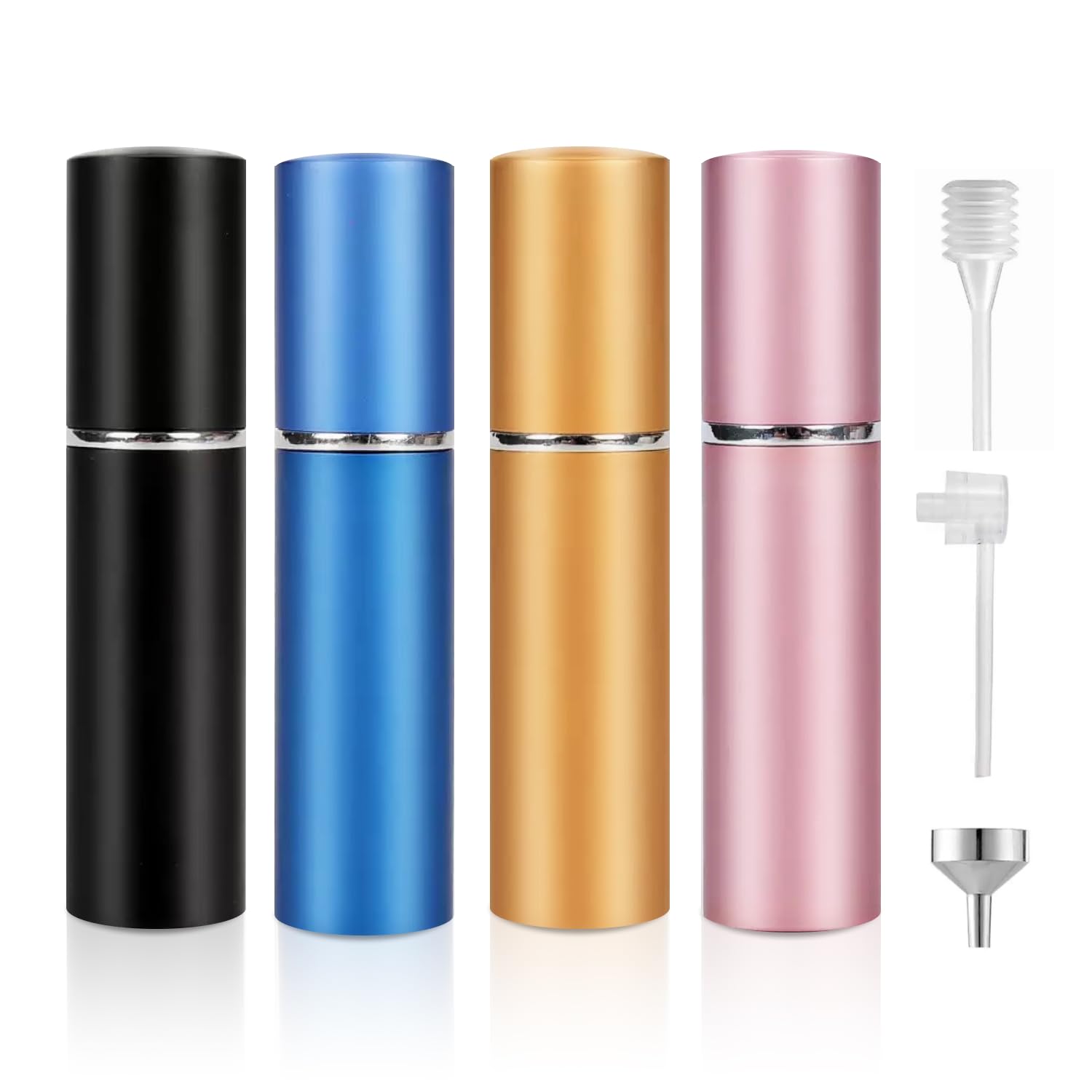 Milasonus 5Ml Perfume Travel Spray Bottle(4 Pcs), Perfume Atomiser Refillable, Portable For Travel Holiday, Outdoor Activities A