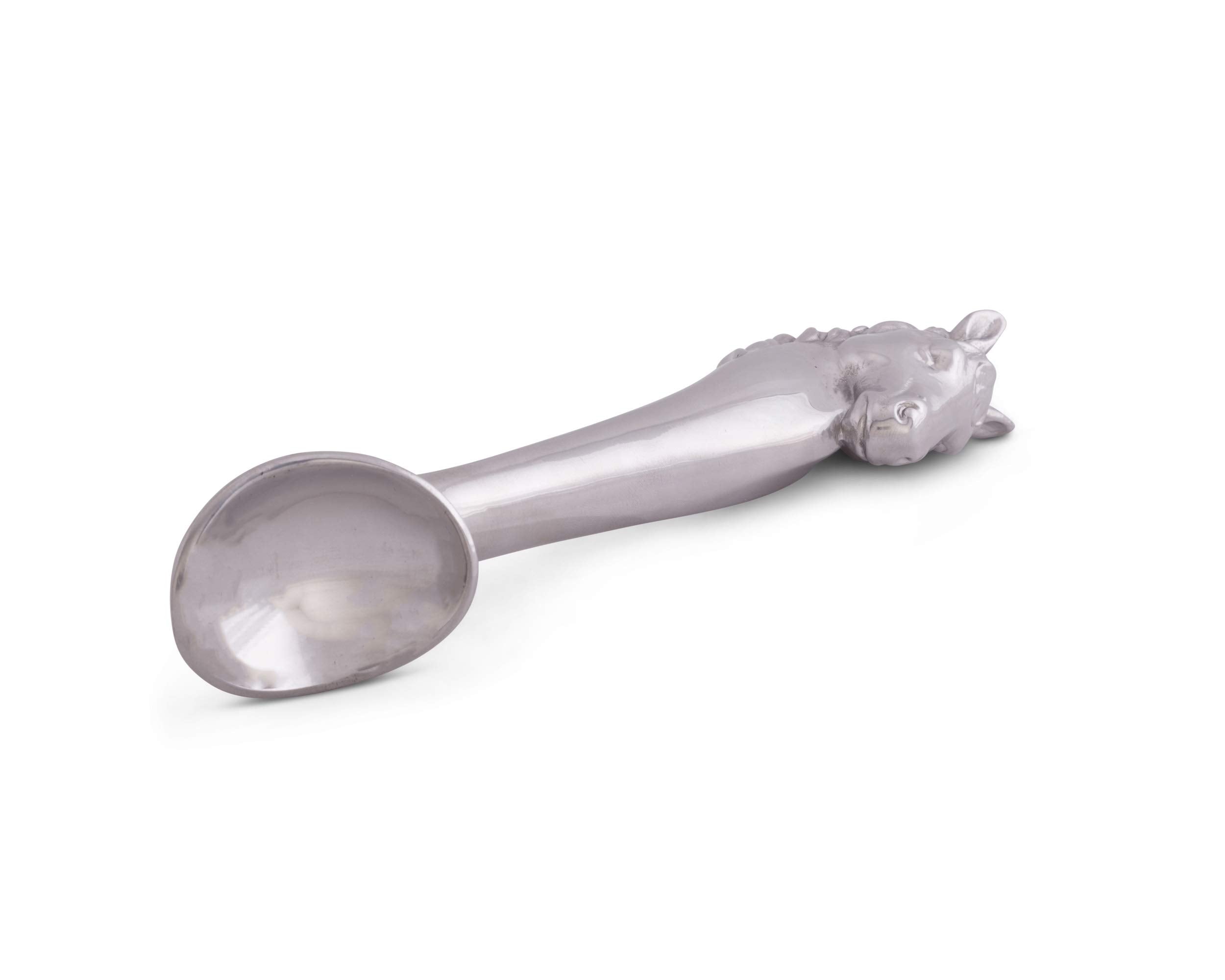 Arthur Court Designs Aluminum Horse Ice Cream Scoop 10 Inch Long