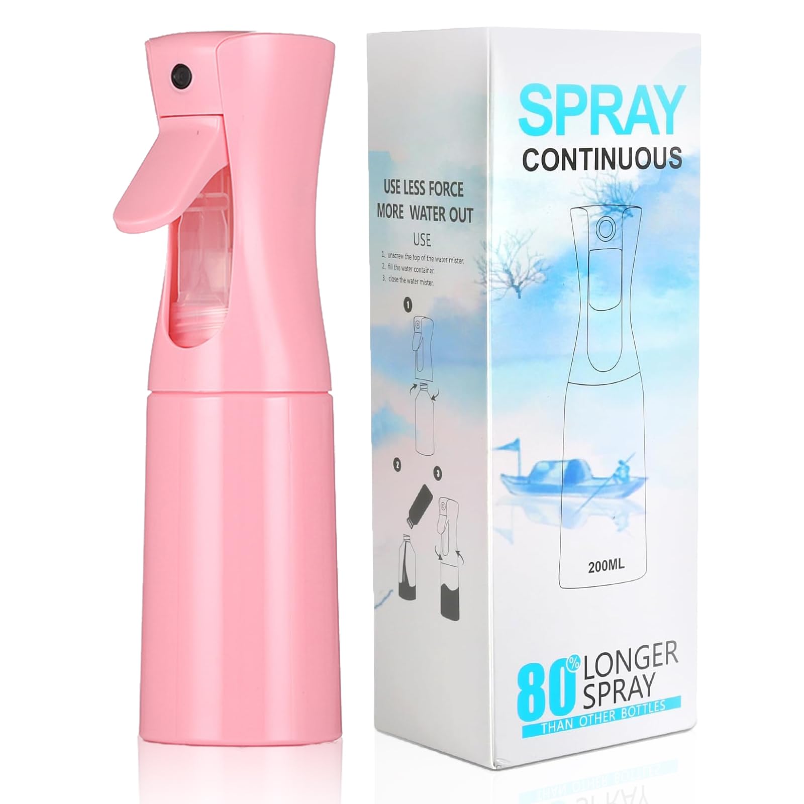 Spray Bottle, Home Spray Bottle For Hair (6.7Oz/200Ml) Home Essentials Spray Bottles For Cleaning Empty Ultra Fine Water Mister