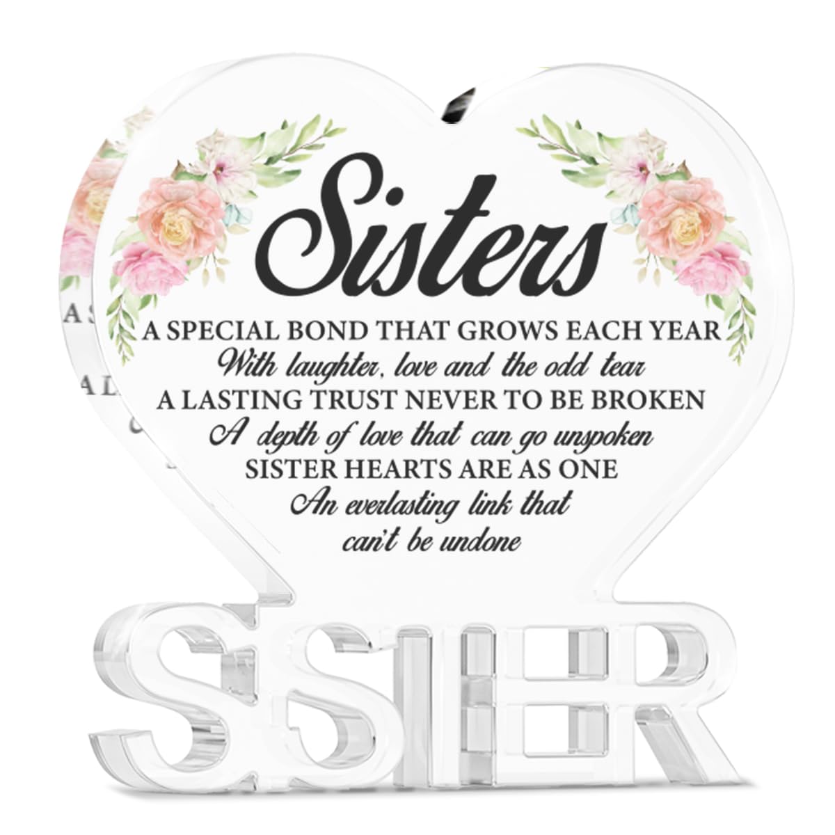 Sister Gifts, Gift for Sister, Best Gifts for Sister Christmas Birthday, to My Sister Gifts from Brother Sister, I Love You Sist