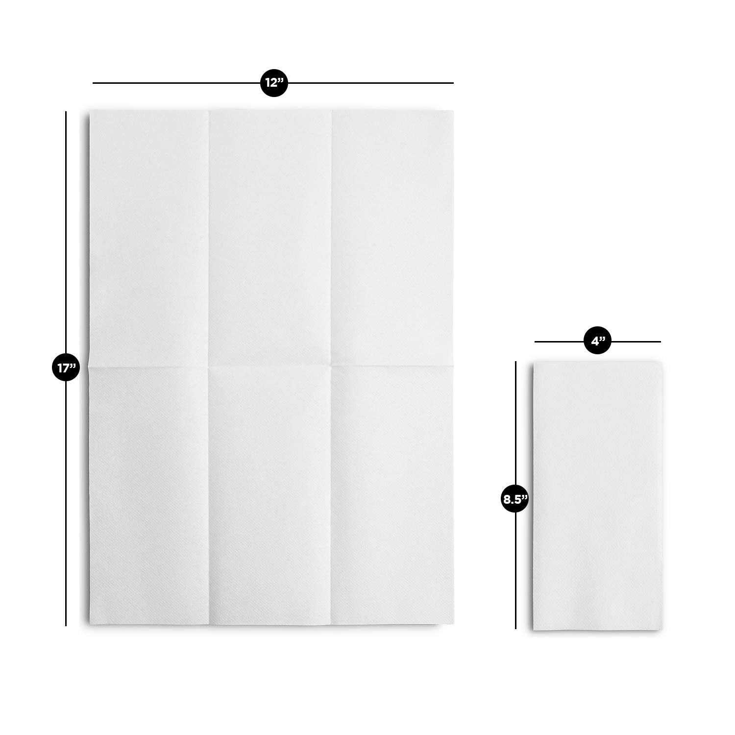 Linen-Feel European-White Paper Napkins - Decortive Cloth-Like Disposable Dinner Napkins - Soft And Absorbent. For Kitchen  Party  Wedding  Bathroom Or Any Occasion. (Pack of 100)
