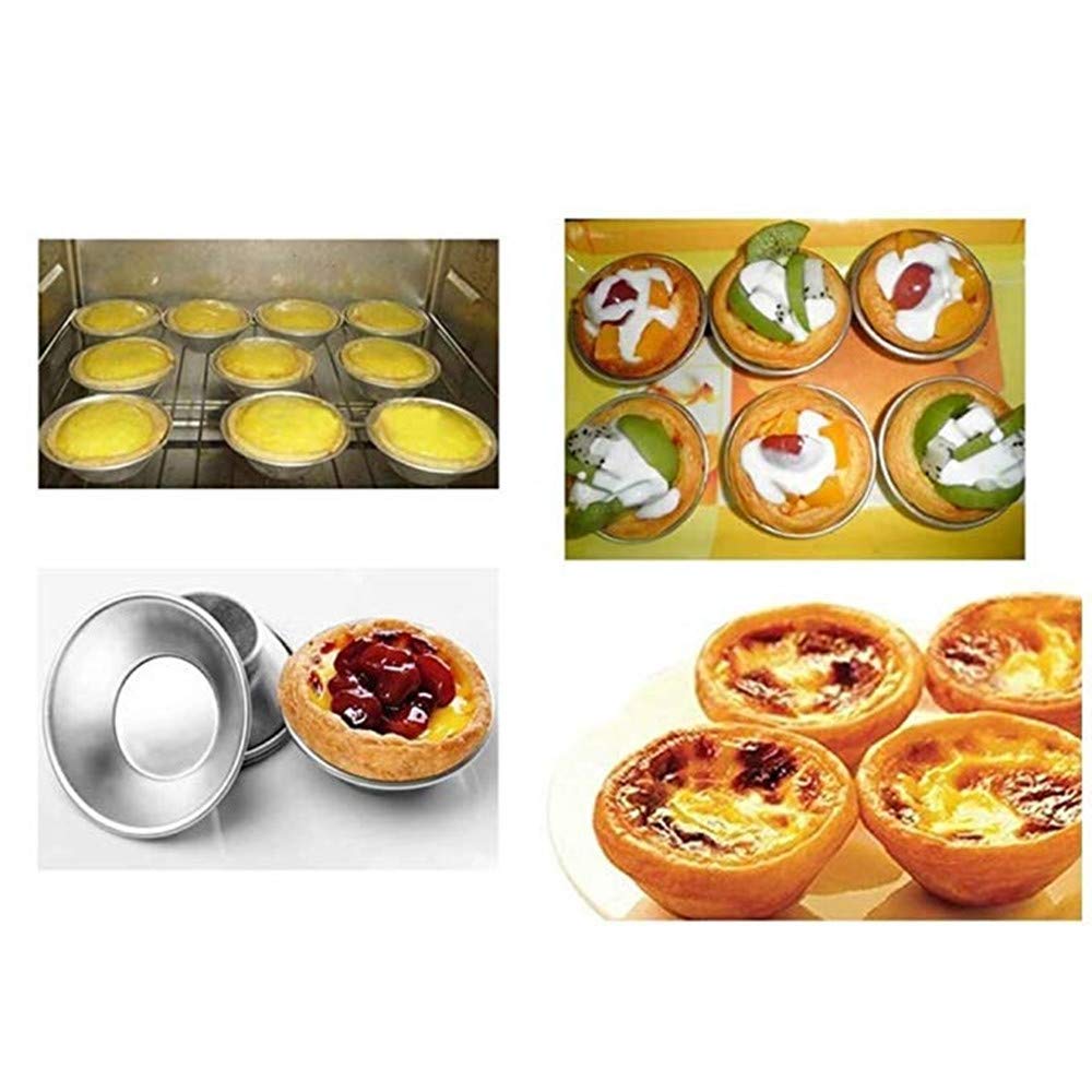 25 Pcs Mini Tiny Pie Muffin Cupcake Pans Tin Egg Tart Mold Bakeware -Nonstick Puto Cup