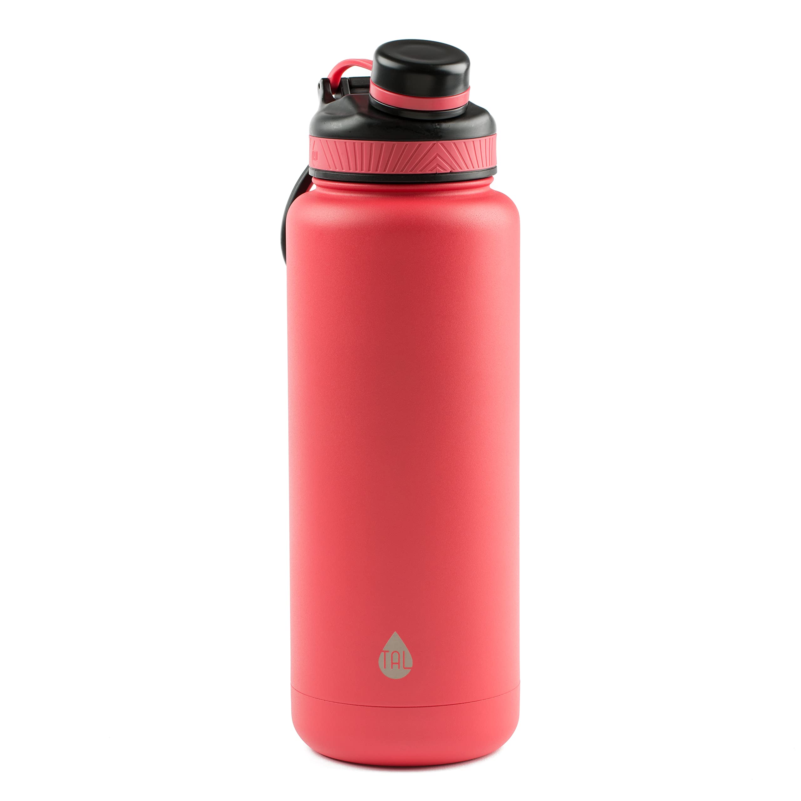MUHU TAL Water Bottle Double Wall Insulated Stainless Steel Ranger Pro Tumbler 40oz, Coral (Coral)