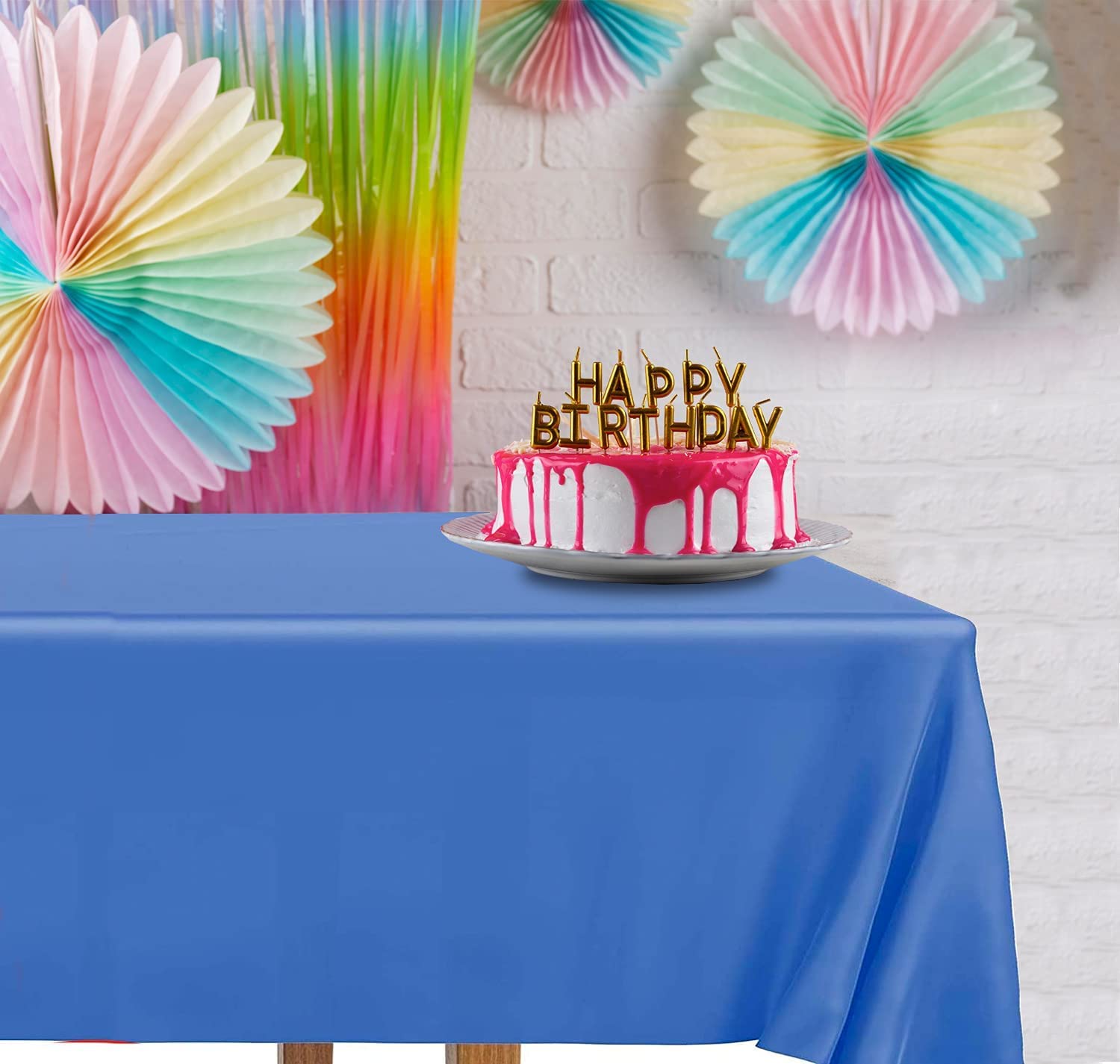 Decorrack 6 Rectangular Tablecloths Bpa-Free Plastic, 54 X 108 Inch, Dining Table Cloth, Rectangle Table Cover For Parties, Picn