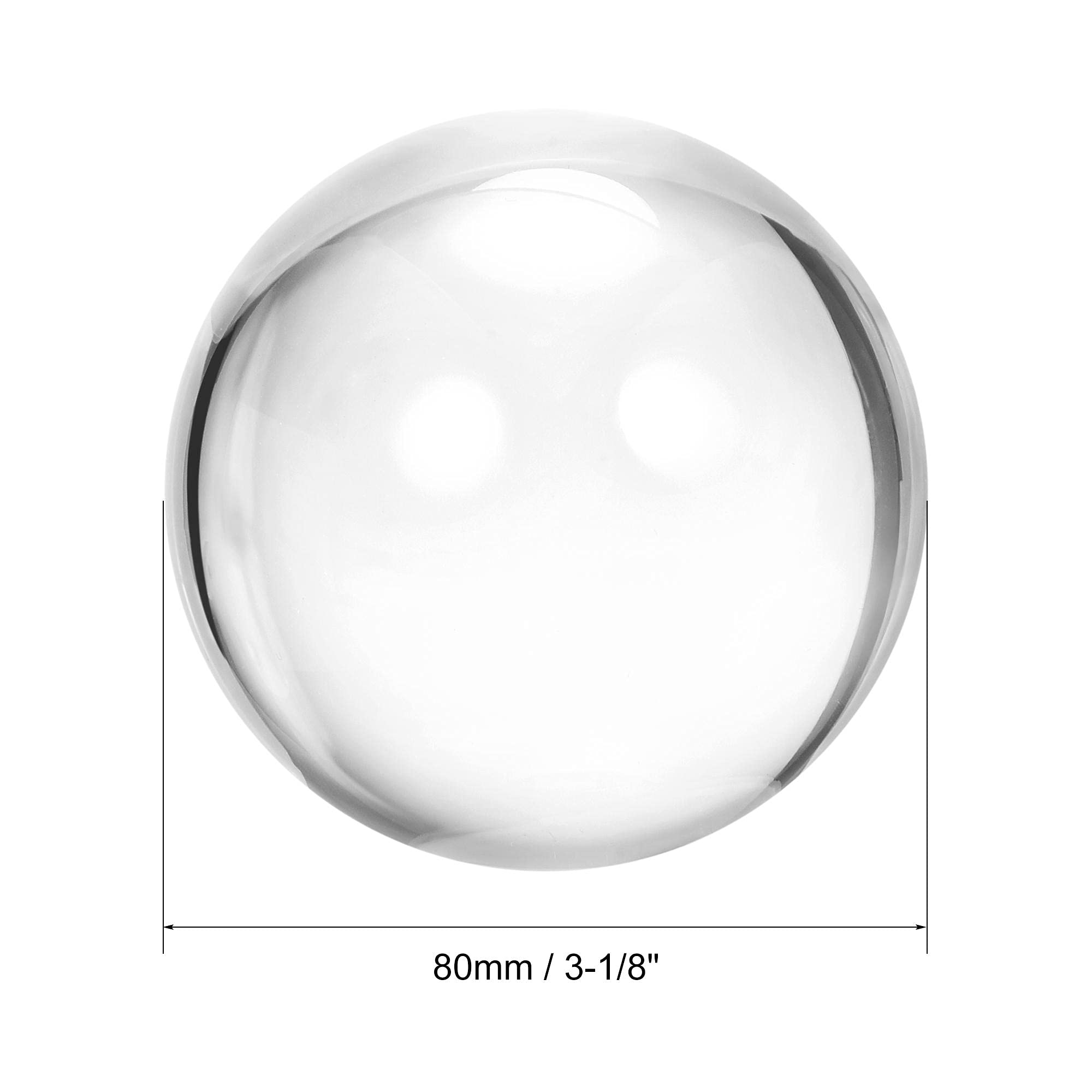 uxcell Acrylic Clear Contact Juggling Ball 3-1/8 Inch(80mm) with Ball Bag