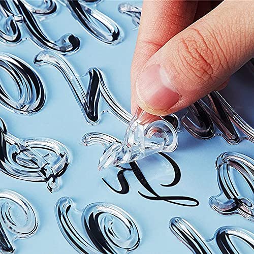 Alphabet Cake Stamp Tools Cookie Stamp Set Alphabet Numbers Fondant Cake Mold (9 Pieces)