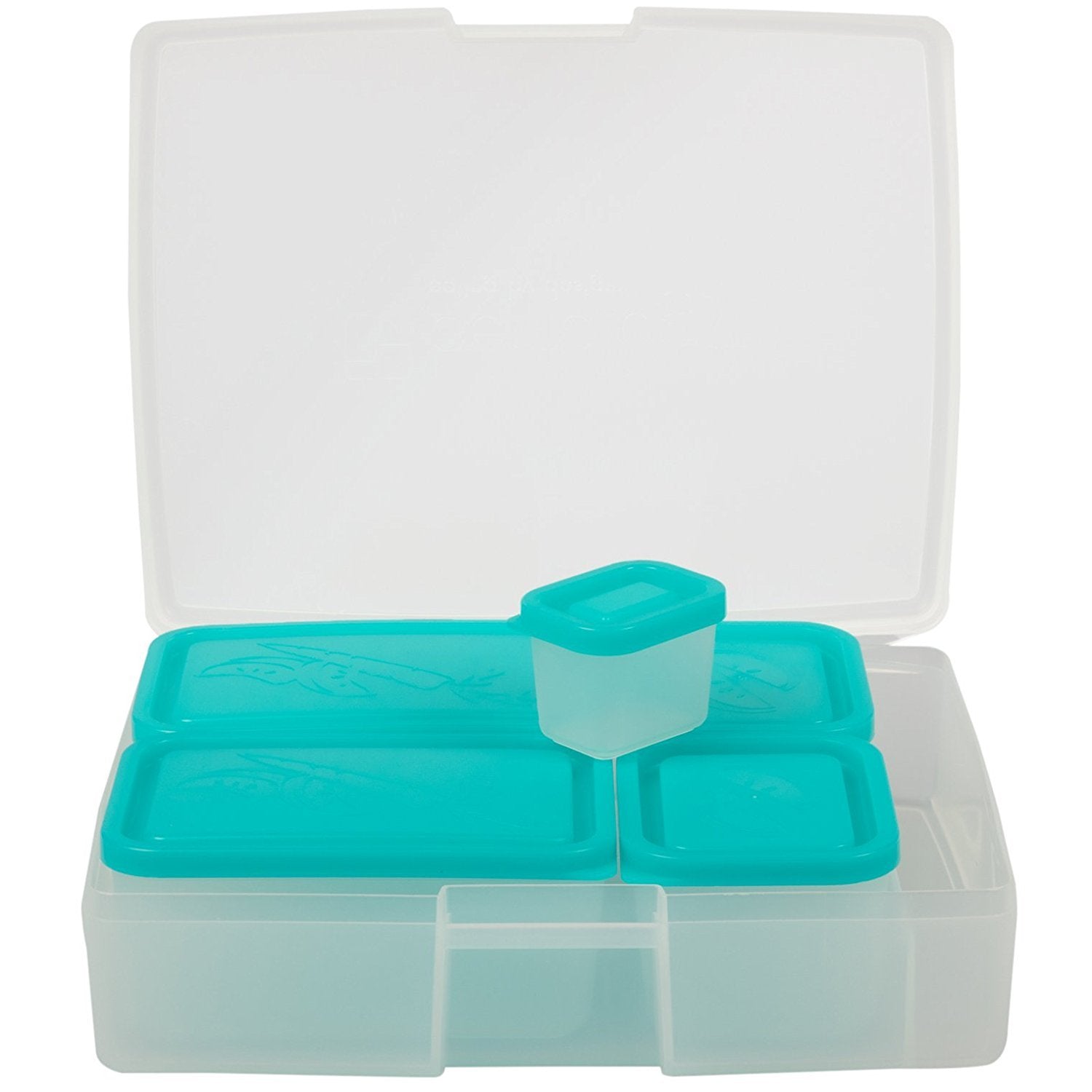 Bentology Lunch Bag And Box Set For Girls, 9 Pieces Total - Kids Insulated Lunchbox Tote, Bento Box, 5 Containers And Ice Pack -