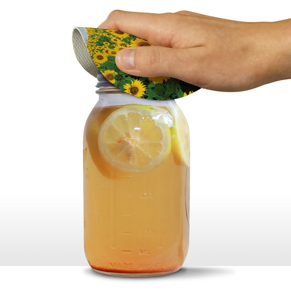 Field Of Sunflowers Round Rubber Non-Slip Jar Gripper Lid Opener