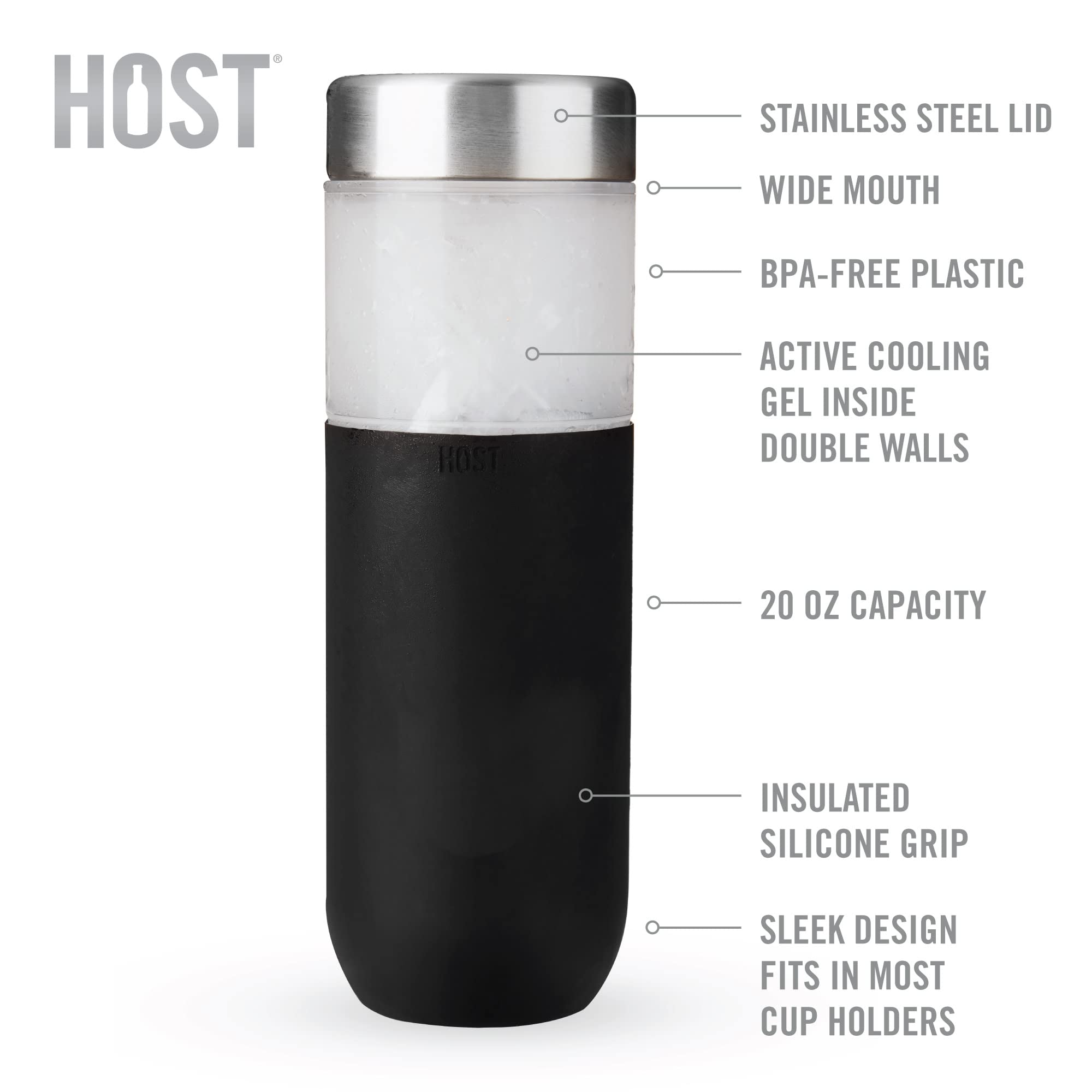 Freeze Bottle In Black By Host