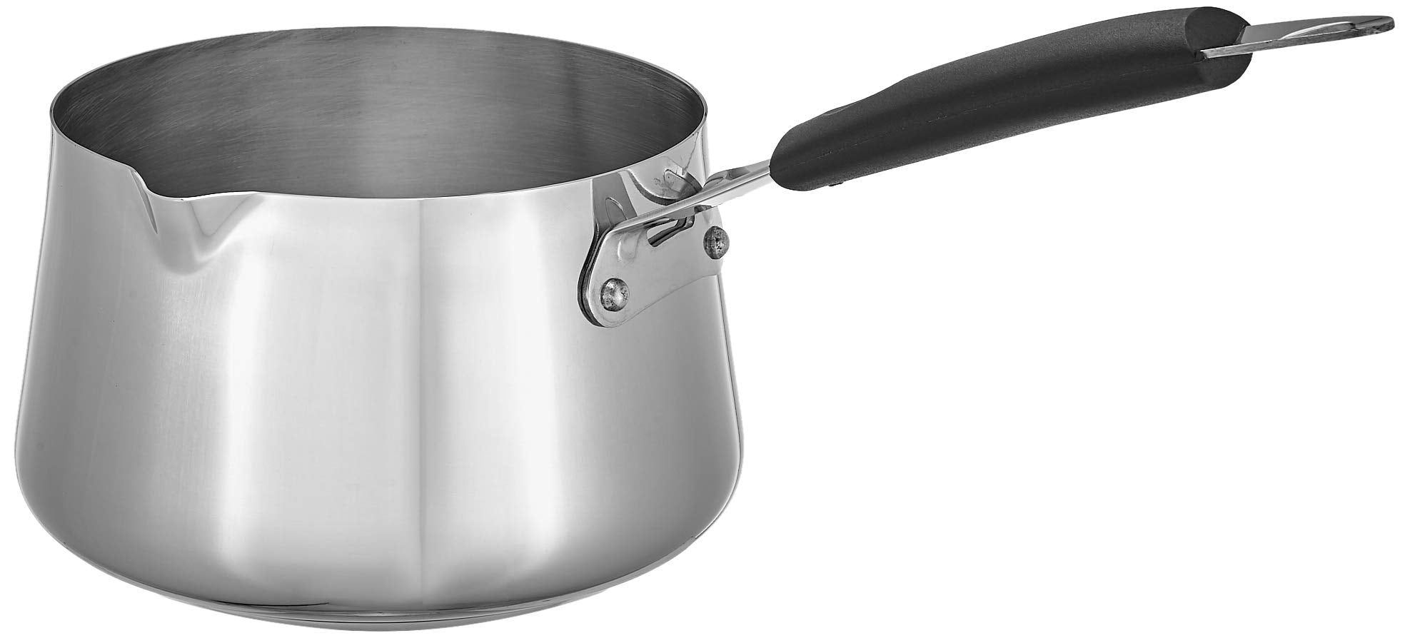 Amazon Brand - Solimo Cookware Triply Stainless Steel Frypan With Glass Lid (2.5L) | Scratch-Resistant Surface | Even Heat Distr
