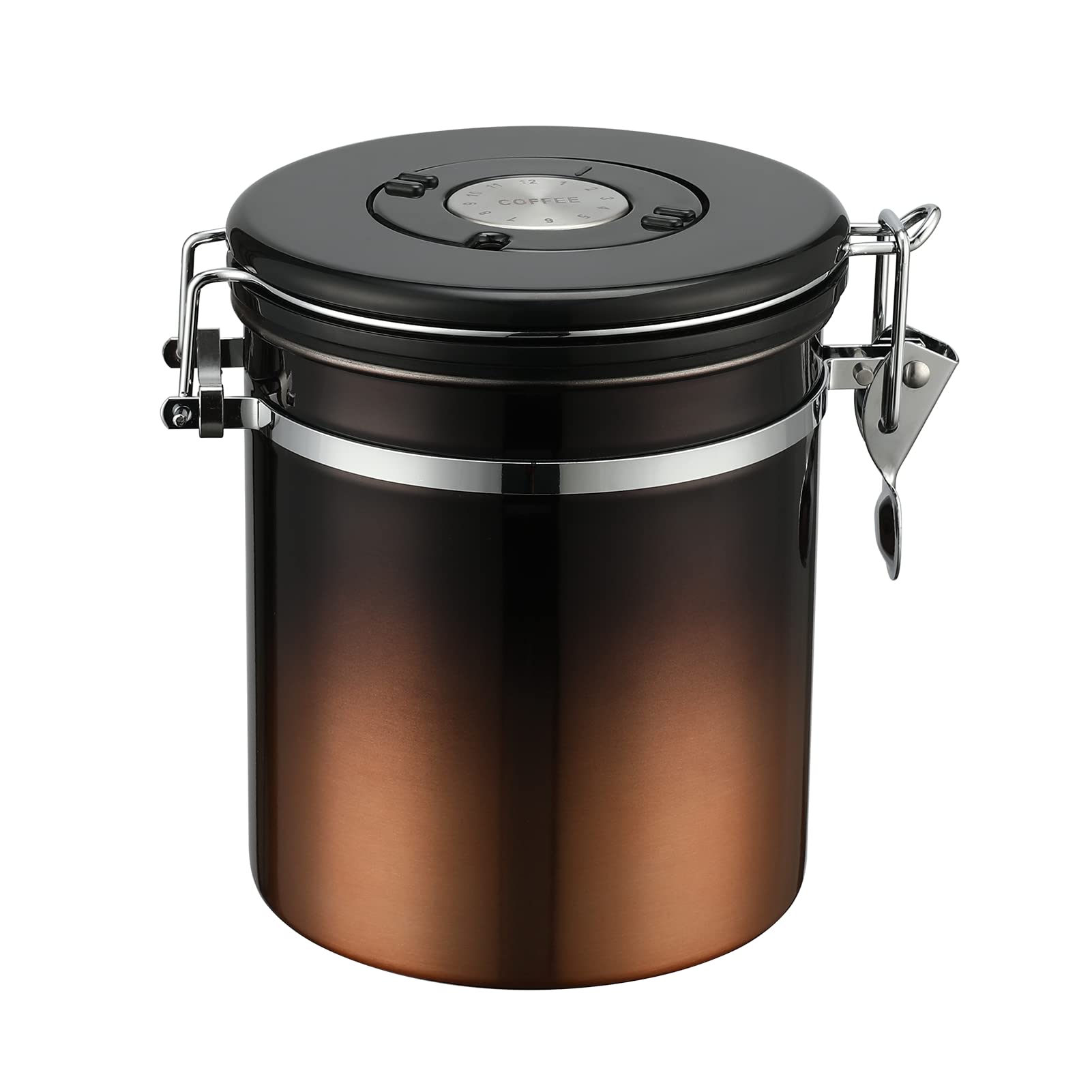 Malmo Gradient Coffee Canister,Airtight Coffee Container With Date Tracker Lid, Stainless Steel Canister For Kitchen Food Storag