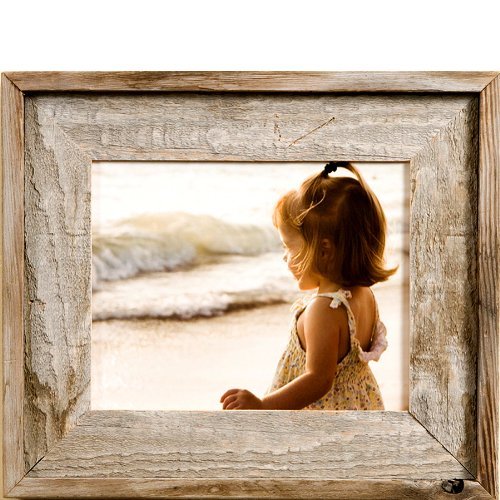 MyBarnWoodFrames -Lighthouse Series Reclaimed Barn Wood 11x14 Picture Frame (2 Inch Frame Width)), Natural Wood