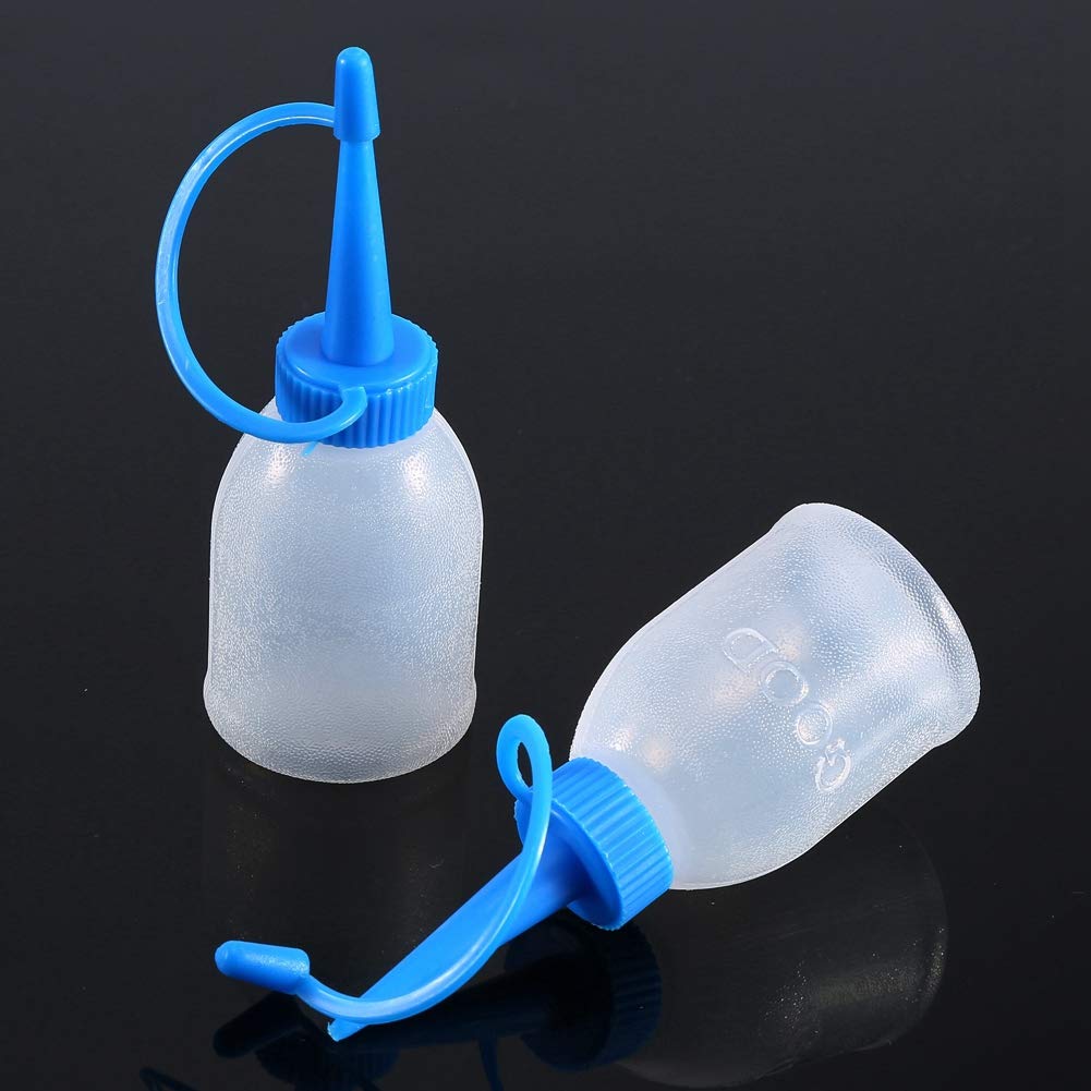 Aynefy Industrial Glue Squeeze Bottle,6Pcs 30Ml Industrial Gel Glue Applicator Bottle Plastic Oil Jet Dispenser Mini Fine Tip Ap