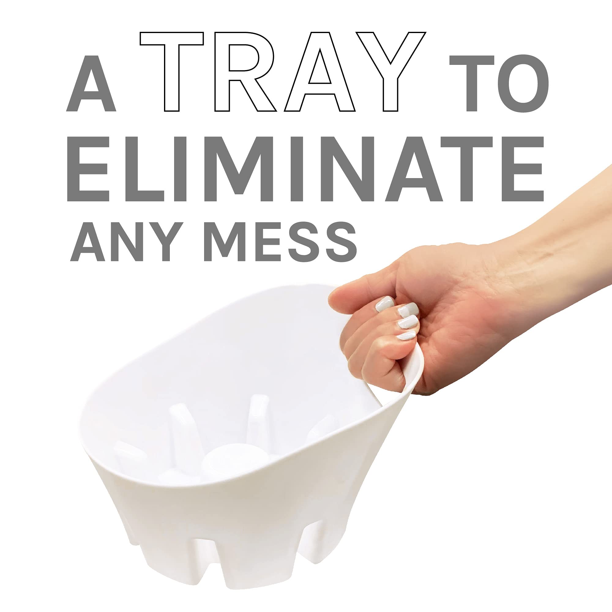 Js Jackson Supplies Universal White Plastic Drip Tray For Toilet Plunger
