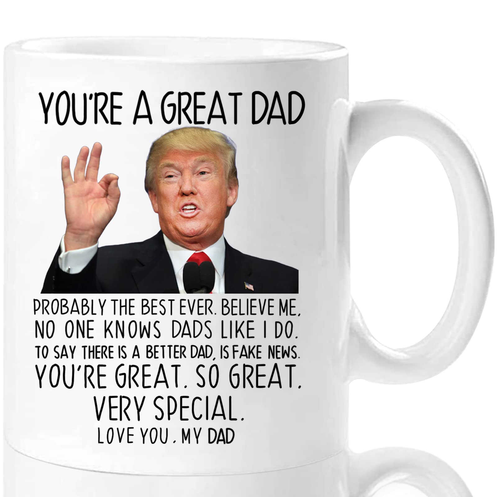 Aurahouse Funny Dad Gifts From Daughter Son, You'Re A Great Dad Coffee Mug, Dad Birthday Gifts, Gag Gifts For Dad, Father'S Day
