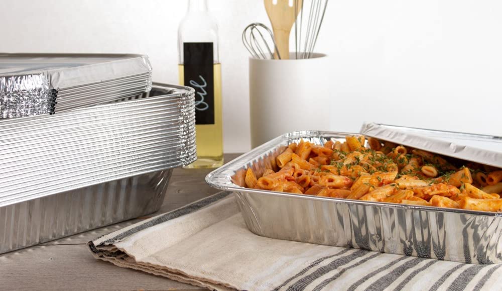 Jetfoil Aluminum Foil Steam Table Pans With Lids | Perfect For Catering, Party Supplies & Suitable For Broiling, Baking, Cakes A