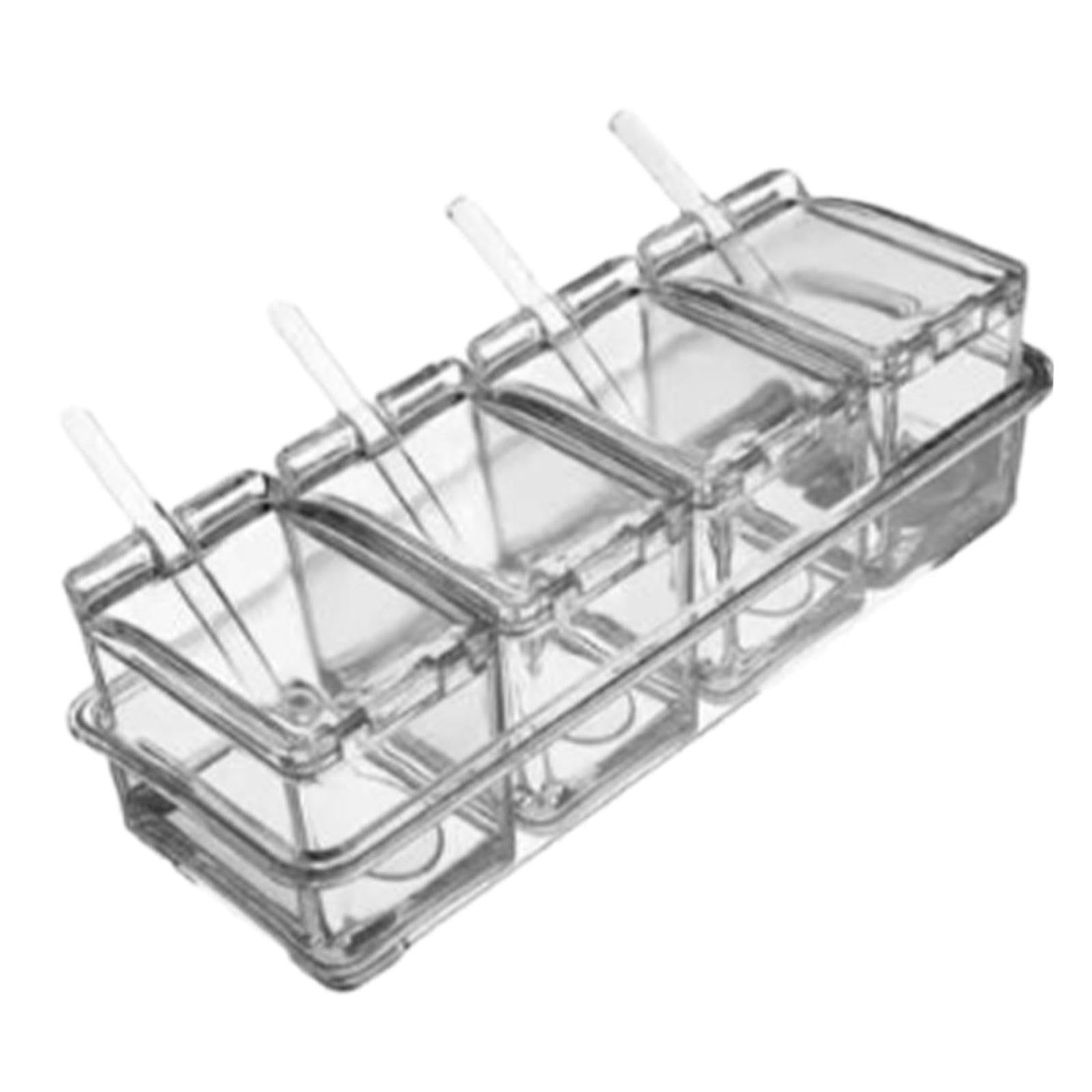 Calandis Clear Seasoning Box Seasoning Storage Container For Dining Room Home | Spice Jars & Racks | Kitchen Storage & Organizat