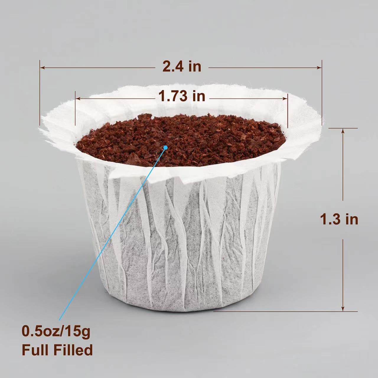 Haetyly 600 Count Coffee Paper Filters Compatible With Keurig Single Serve 1.0 And 2.0, Fits All Brands Reusable K Cup Filters