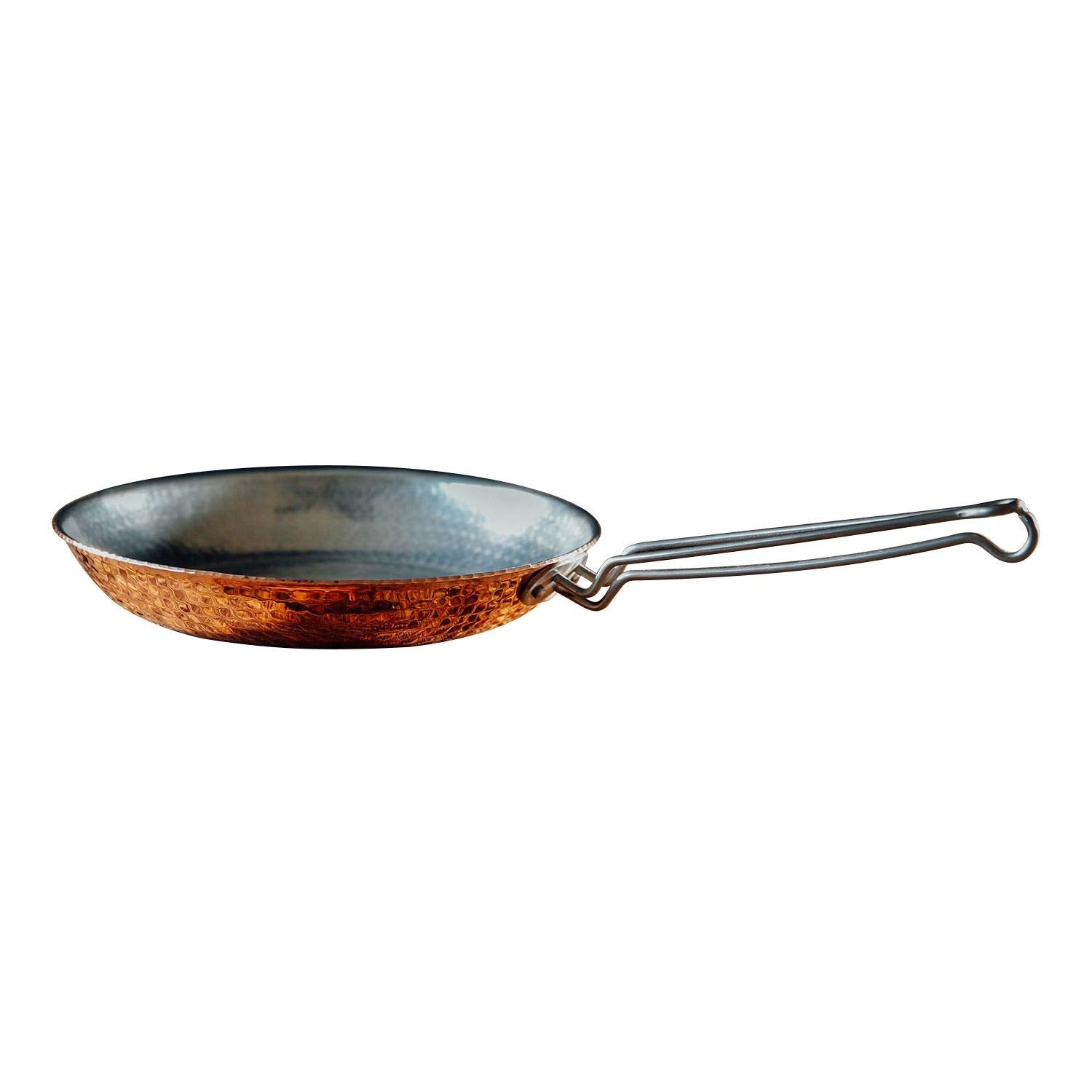 Sertodo Copper Skillet Pan | 8 Inch Diameter | Patented Stainless Steel Handle System | Naturally Non-Stick Tin Lining, Pure Cop