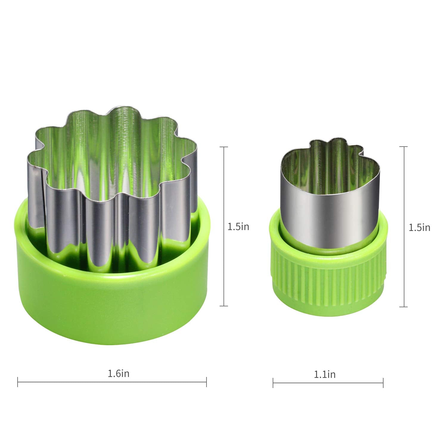 24 Pcs Vegetable Cutter Shapes Sets Cookie Cutters Fruit Stamps Mold With 20 Pcs Food Picks And Forks For Kids