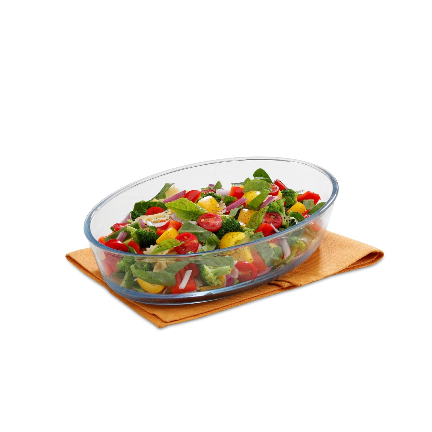 Signora Ware Bake 'N' Serve Borosilicate Glass Oval Dish | Crystal Clarity | Heat Resistant | Dishwasher, Microwave & Oven Safe 