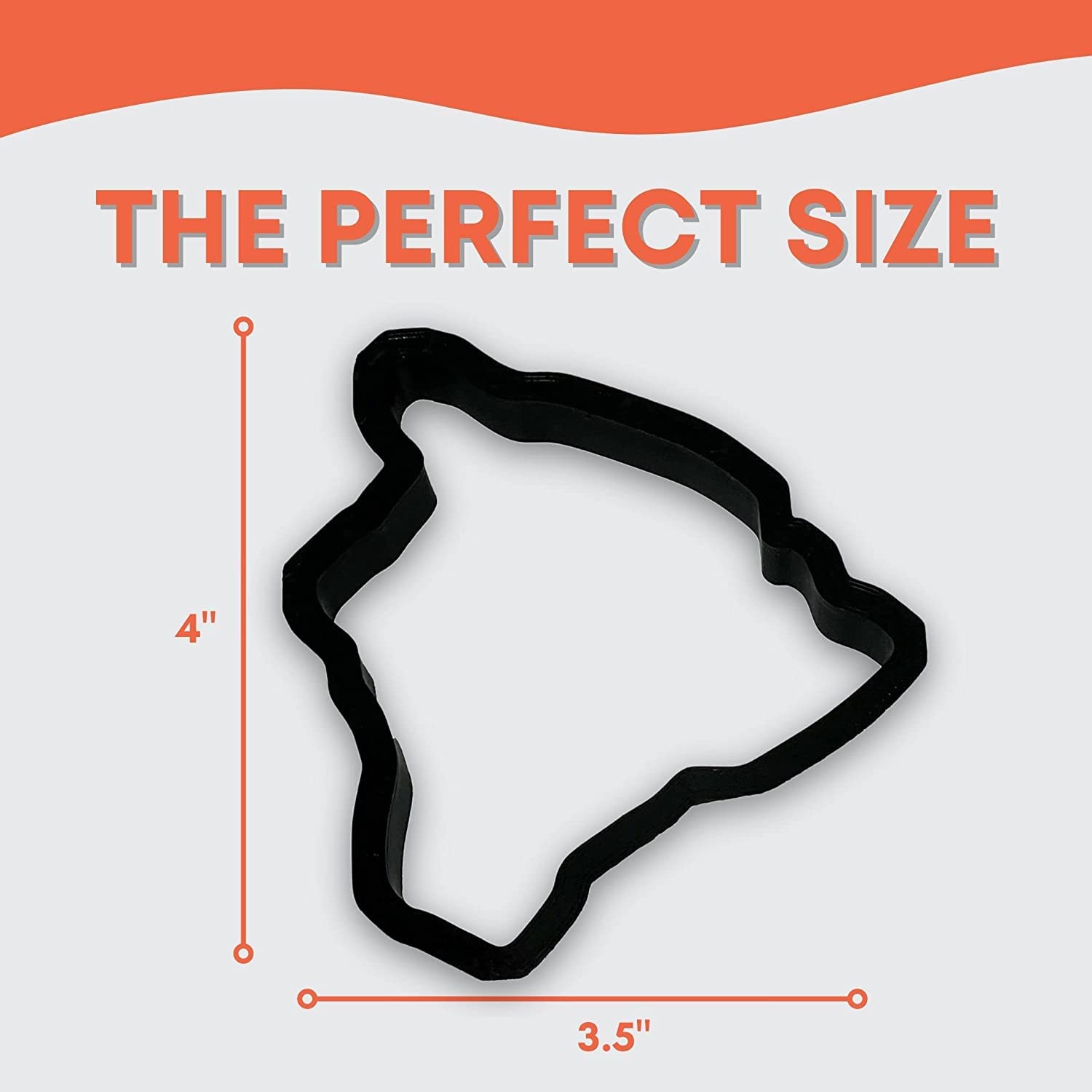 Hawaii State Cookie Cutter With Easy To Push Design, For Sports, Work Events, And Graduation Celebrations (3.5 Inch)