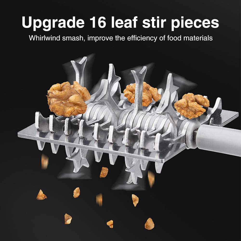 Nut Chopper, Portable Manual Nut Grinder With Hand Crank For All Nuts, Hand Held Food Shredder Cutter Mincer Blender Meat Grinde
