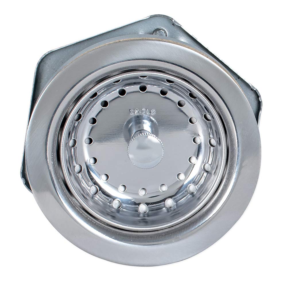 EZ-FLO Kitchen Sink Strainer, Stainless Steel, 3.5-4 Inch Opening, Model 30013, Die-Cast Nut, Compact Size 2.8x4.8x