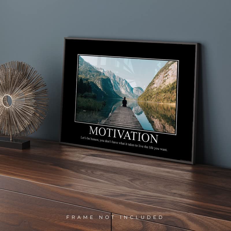 Motivation Demotivational Poster Ironic Snarky Funny Sarcastic Office Wall Decor Art Print 11X14 Inches Unframed