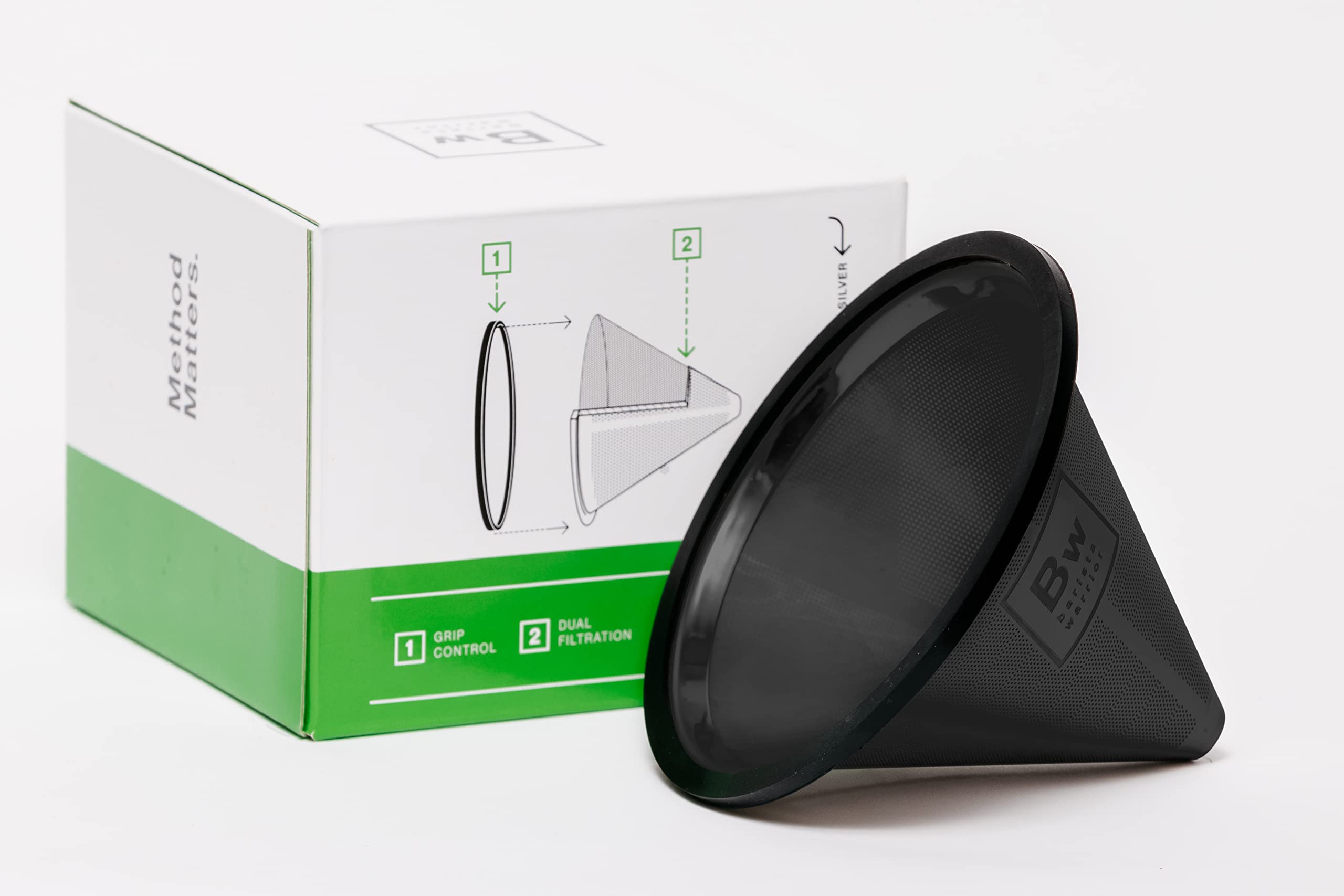 Barista Warrior Compatible For Hario V60 & Chemex Pour Over Coffee Filters - Reusable Stainless Steel- Best Coffee Maker And Bar