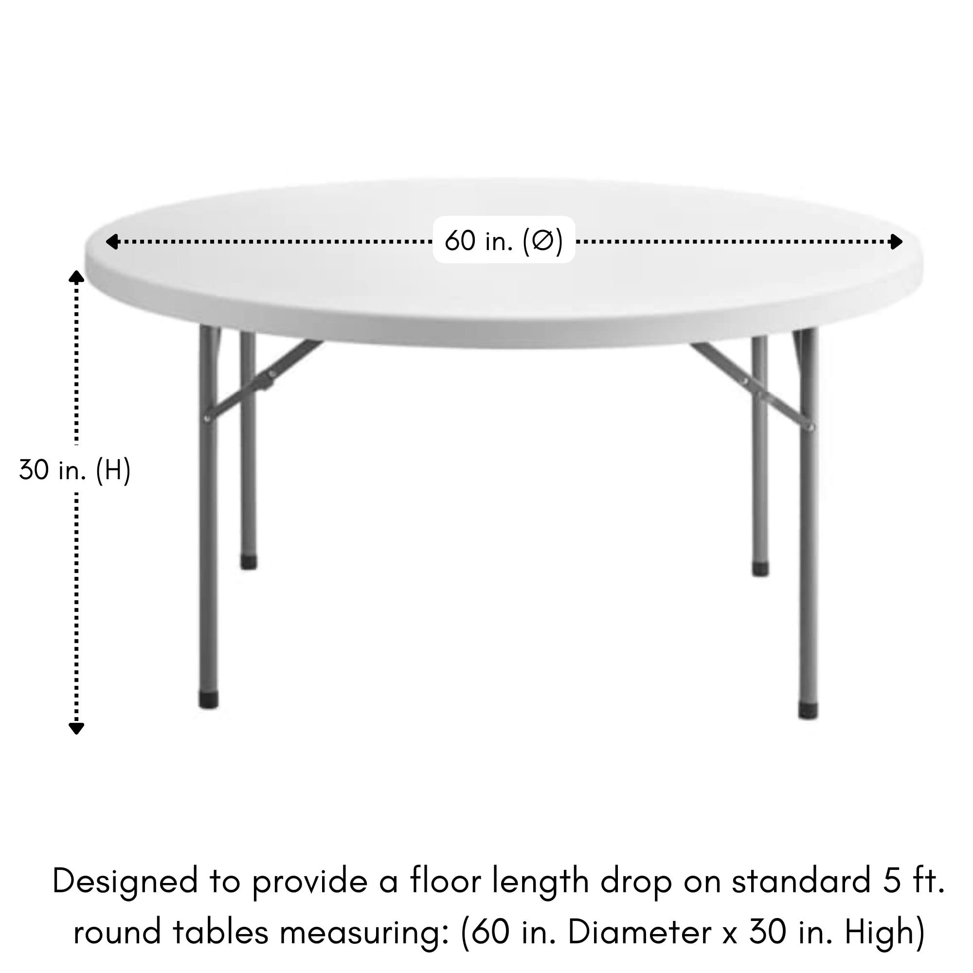 Your Chair Covers - 120 Inch Round Crinkle Taffeta Tablecloth - Black, Crushed Shiny Dining Table Cloth For Wedding Party Birthd