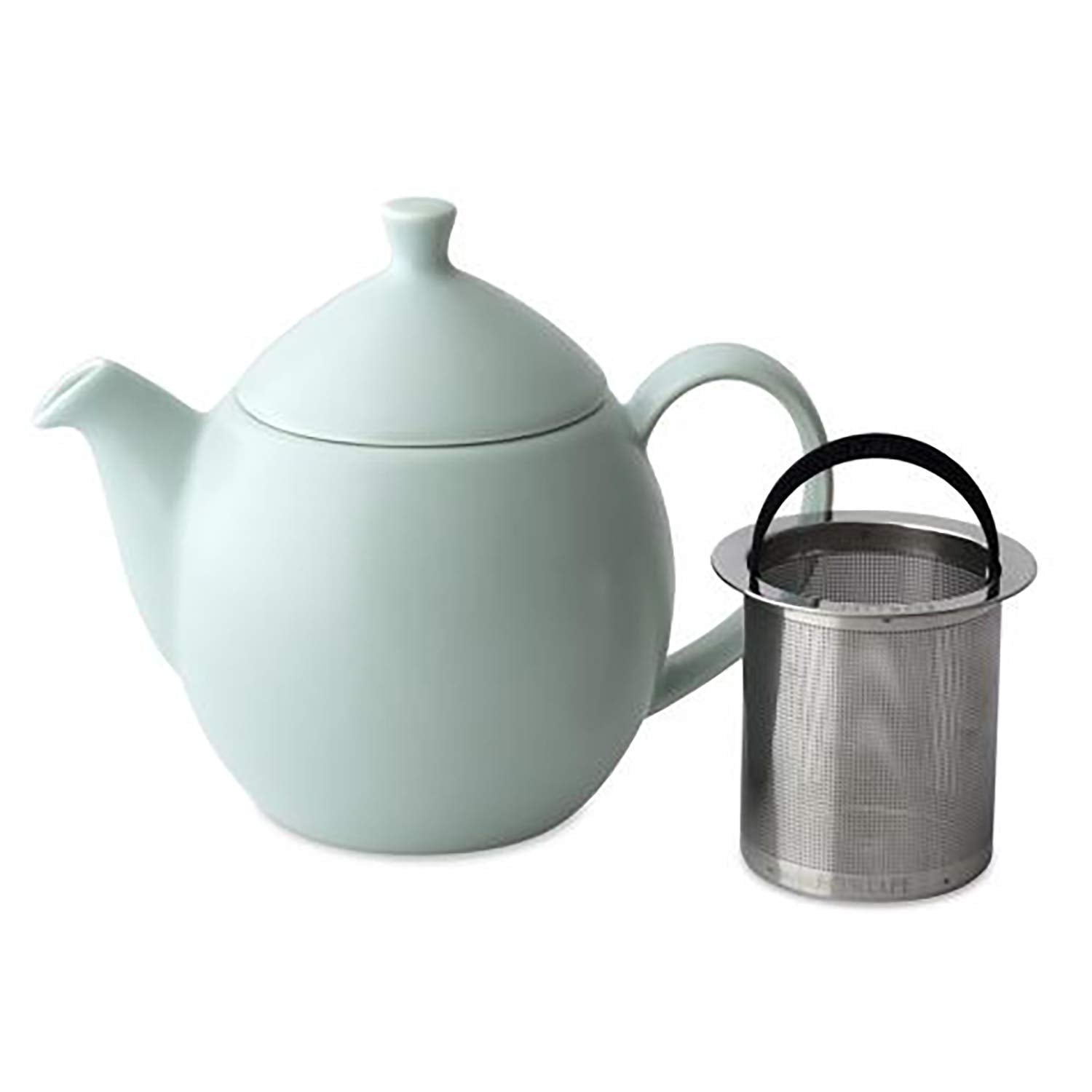 Forlife Dew Teapot With Basket Infuser, Minty Aqua, 14 Oz/414Ml