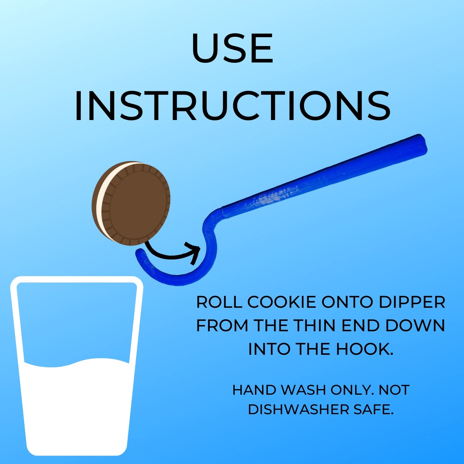 Compatible With Oreo Cream Filled Cookie Dipper Kitchen Utensil Tool Made In Usa Pr3289