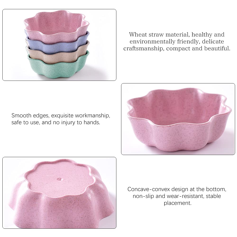 TIE-DailyNec 8 Pack Dipping Sauce Dish Seasoning Dish  Soy Sauce Dishes Plastic Dipping Bowls Multicolor Mini Appetizer Plates