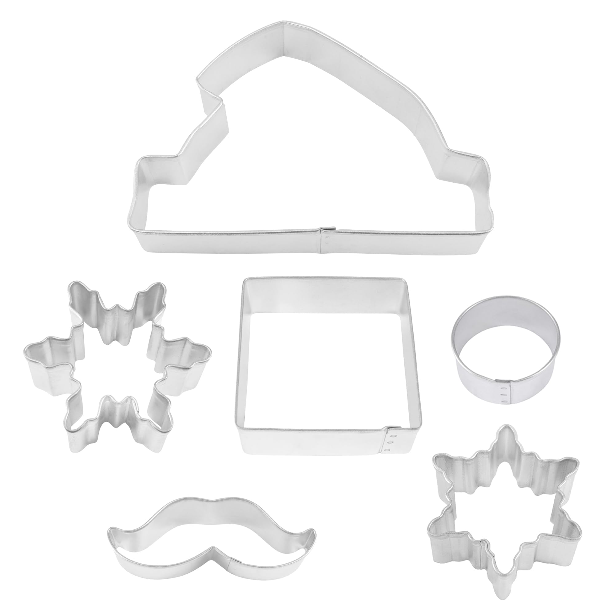 R & M International Santa Centerpiece Set Cookie Cutter, One Size, Gray