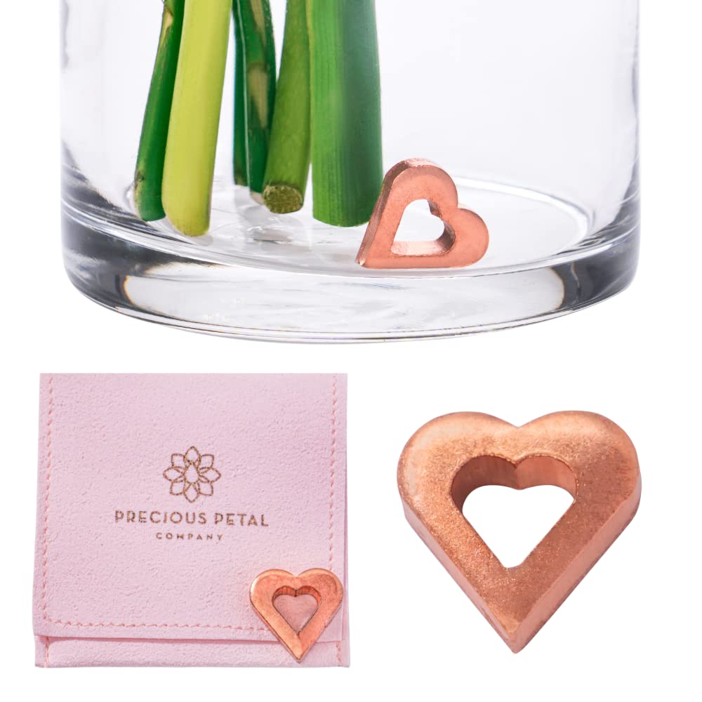 Flower Food Alternative for Fresh Cut Flowers. Copper Charm Keeps Flower Water Clean and Clear. Just Place it in the Vase, Reusa