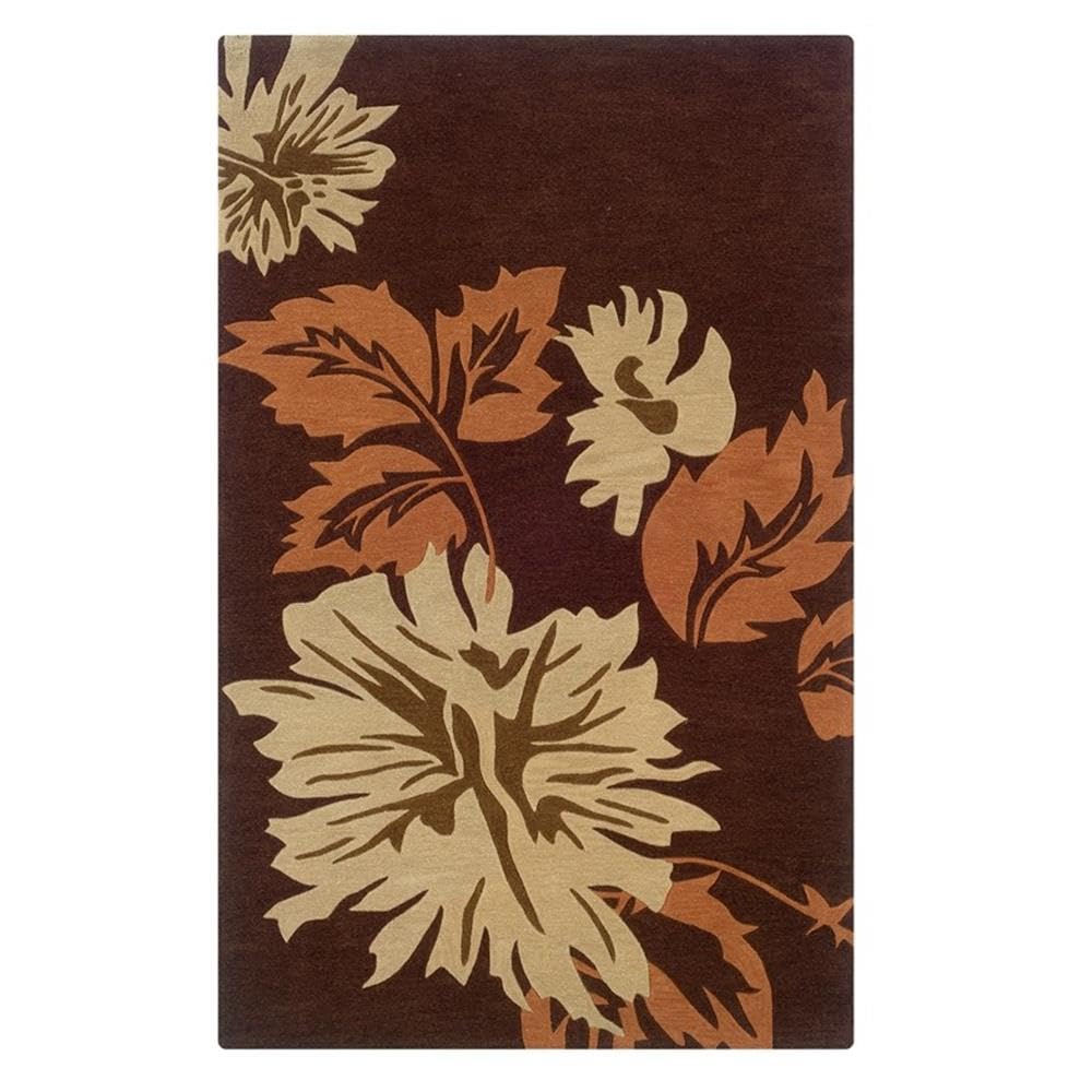 Trio Marcie Chocolate & Pumpkin 5x7, Rug