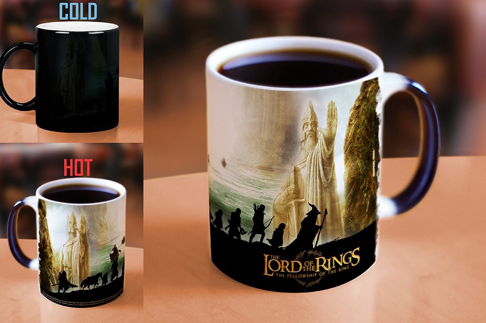 Morphing Mugs Lord Of The Rings (The Fellowship Of The Ring) Ceramic Mug, Black