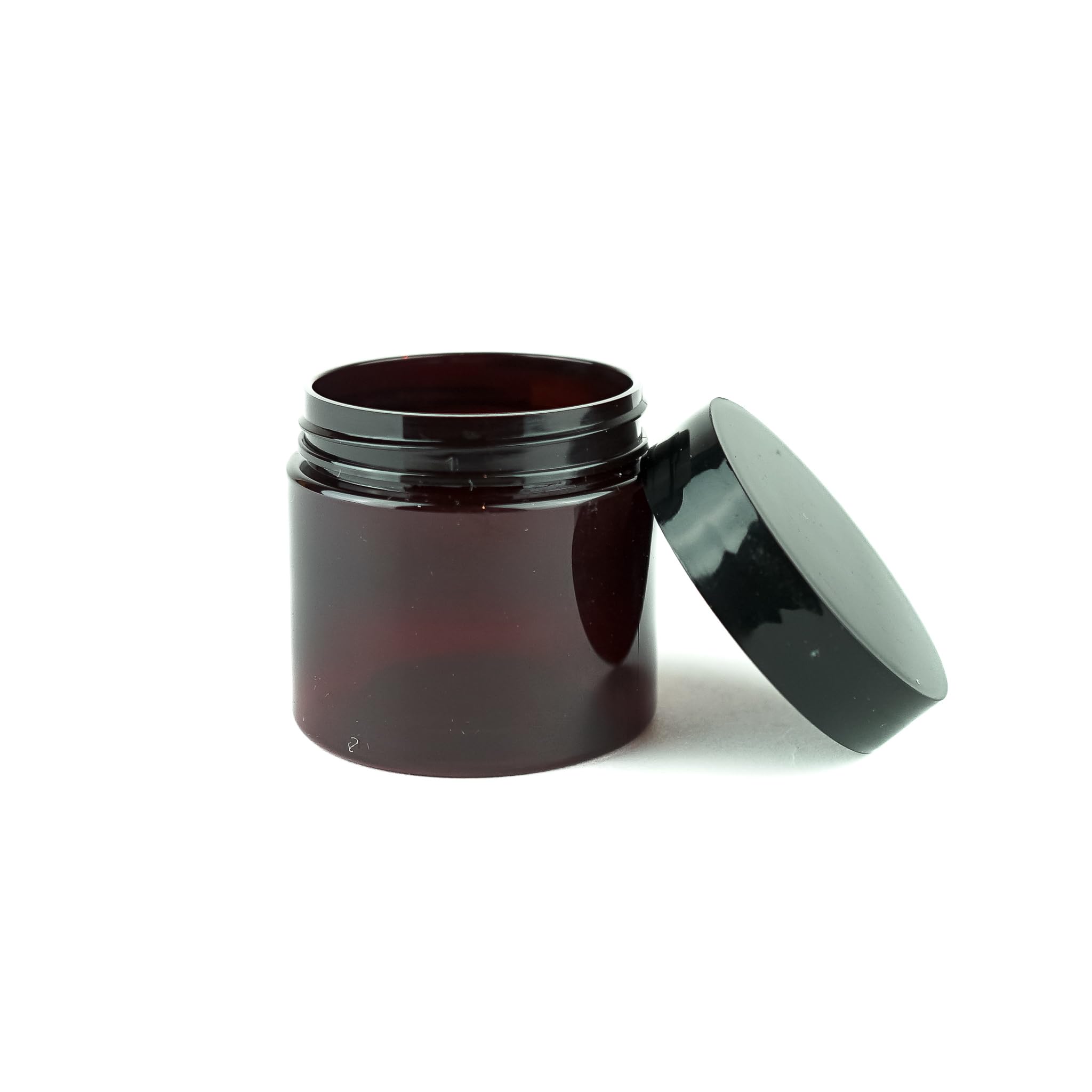 Nature Packaged'S Amber Plastic Jars (Pack Of 48) - 2Oz Amber Plastic Jars With Lids; Used As Refillable Cosmetic Containers, Sm