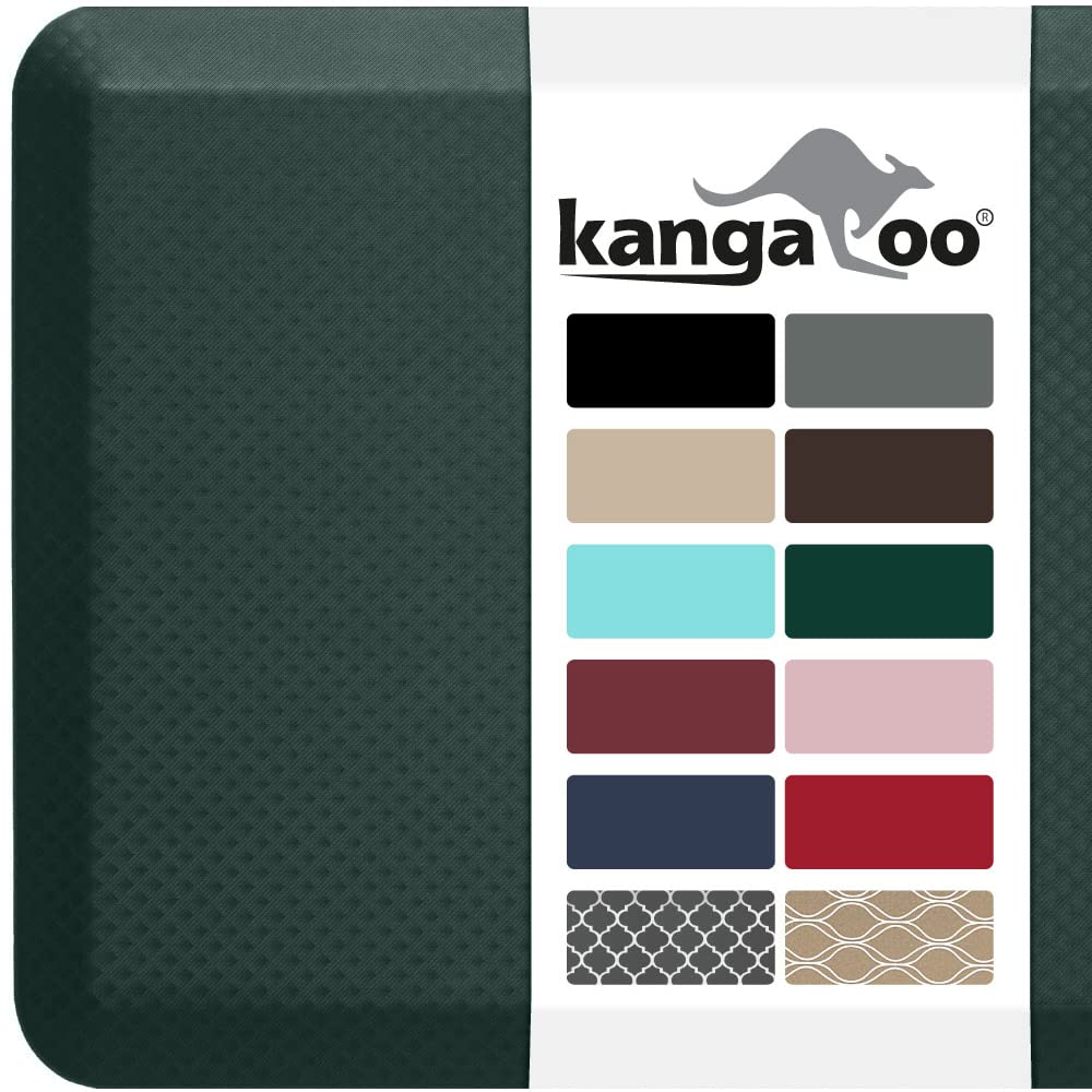 Kangaroo Thick Ergonomic Anti Fatigue Cushioned Kitchen Floor Mats, Standing Office Desk Mat, Waterproof Scratch Resistant Topsi