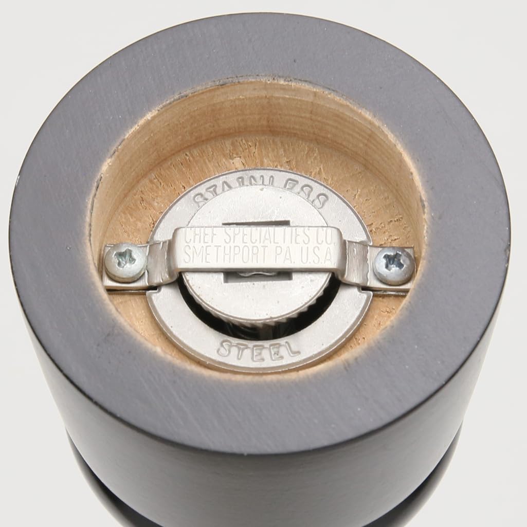 Chef Specialties 8 Inch Windsor Pepper Mill And Salt Shaker Set - Ebony